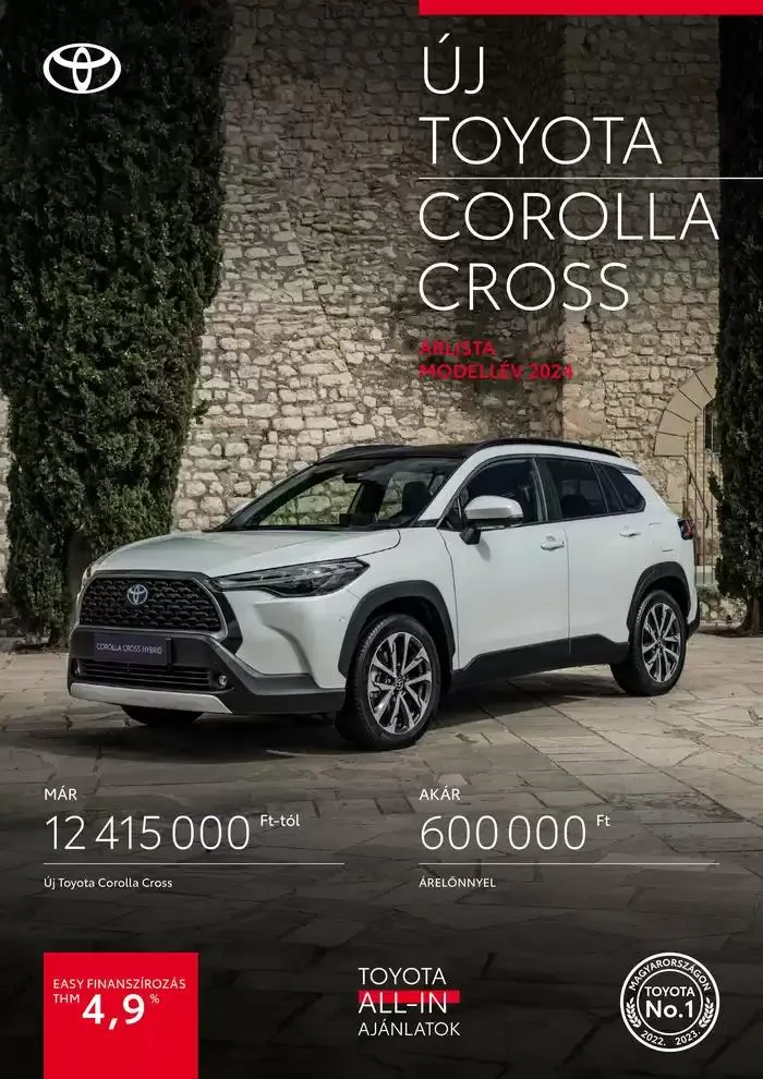 Katalógus Toyota Corolla Cross MY24 december 3.-tól december 3.-ig 2025. - Oldal 1