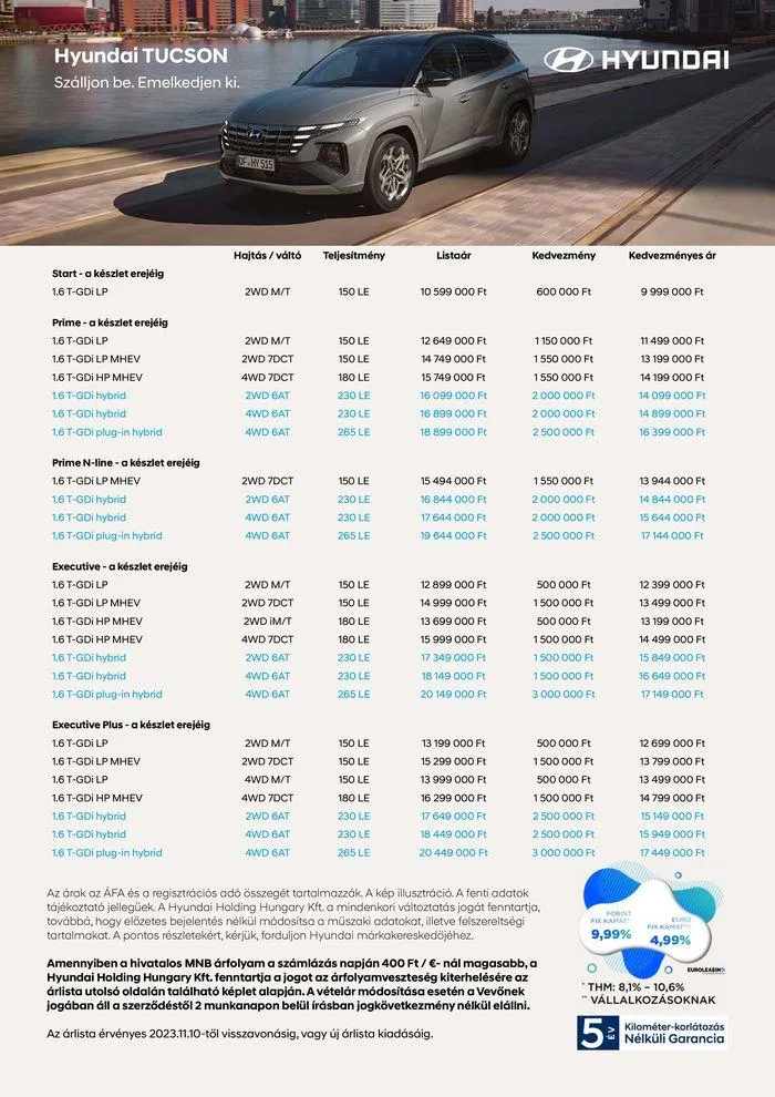 Katalógus Hyundai TUCSON akciós november 21.-tól november 21.-ig 2024. - Oldal 1