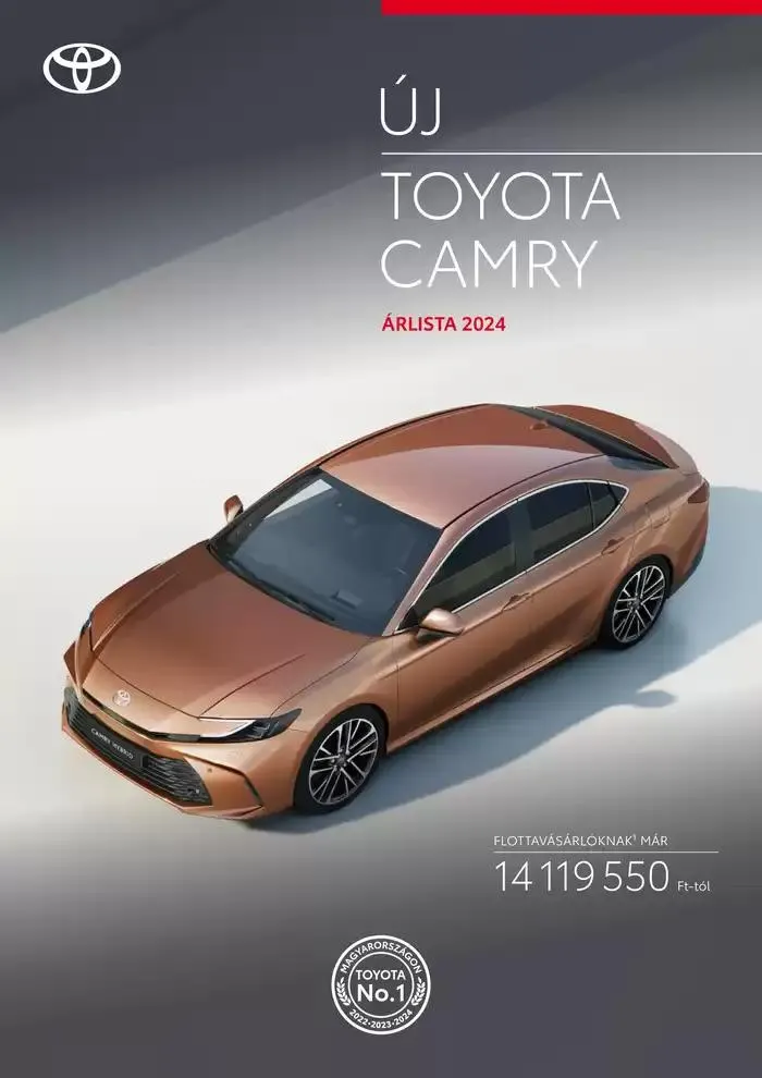 Katalógus Toyota Új Camry Hybrid január 17.-tól január 17.-ig 2026. - Oldal 1