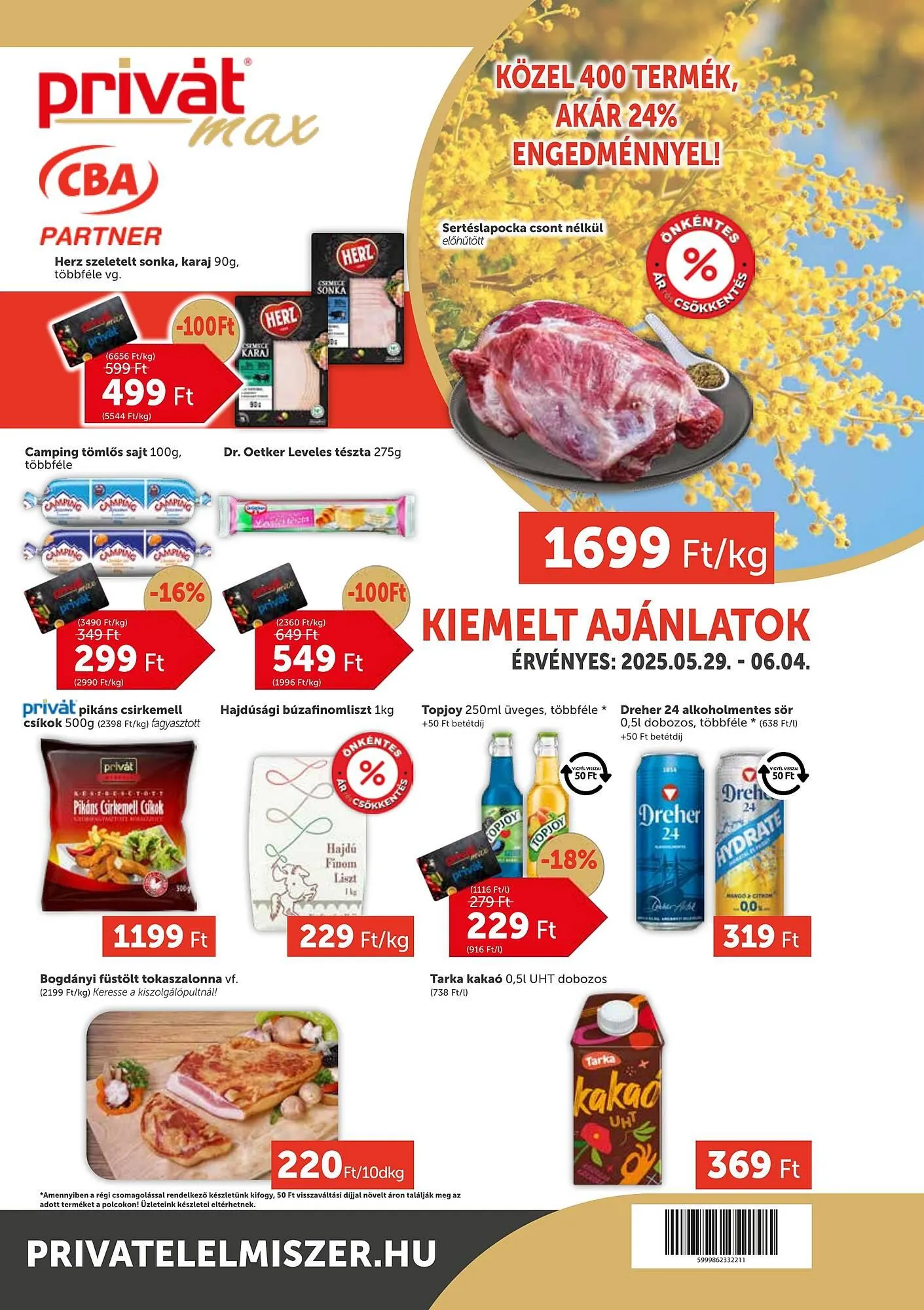 PRIVÁT akciós újság - 1