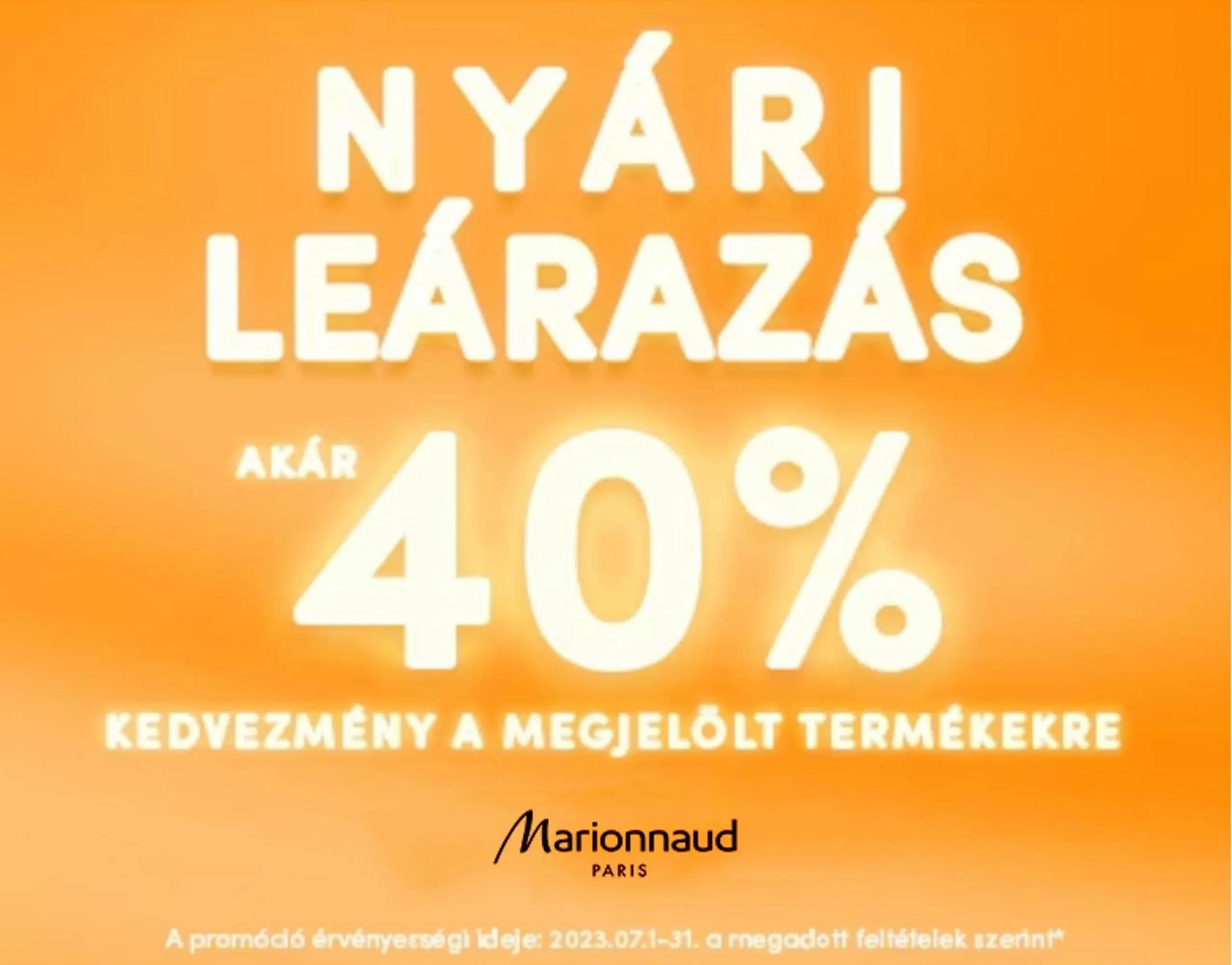 Marionnaud akciós újság - 1