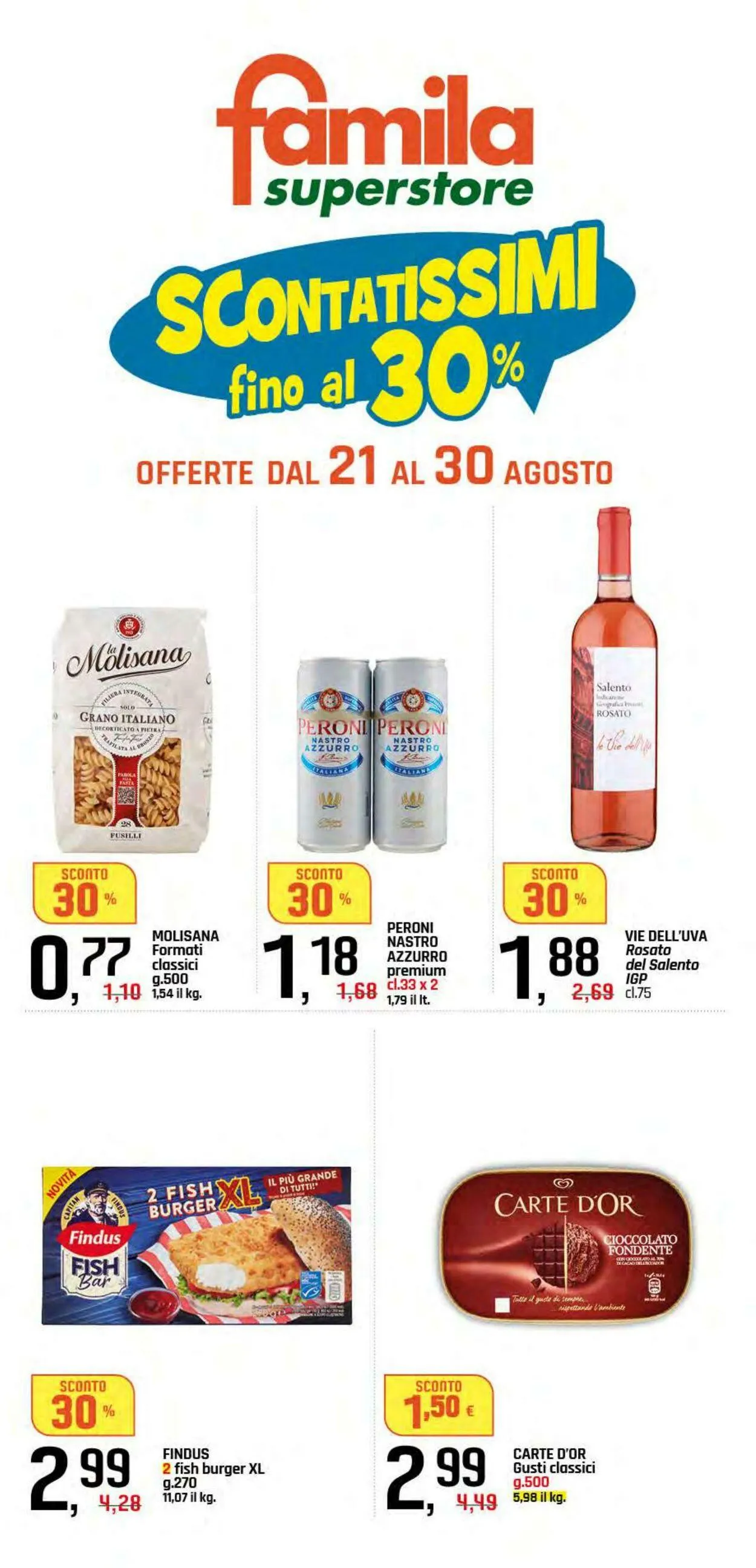 Famila Volantino attuale da 21 agosto a 30 agosto di 2025 - Pagina del volantino 1