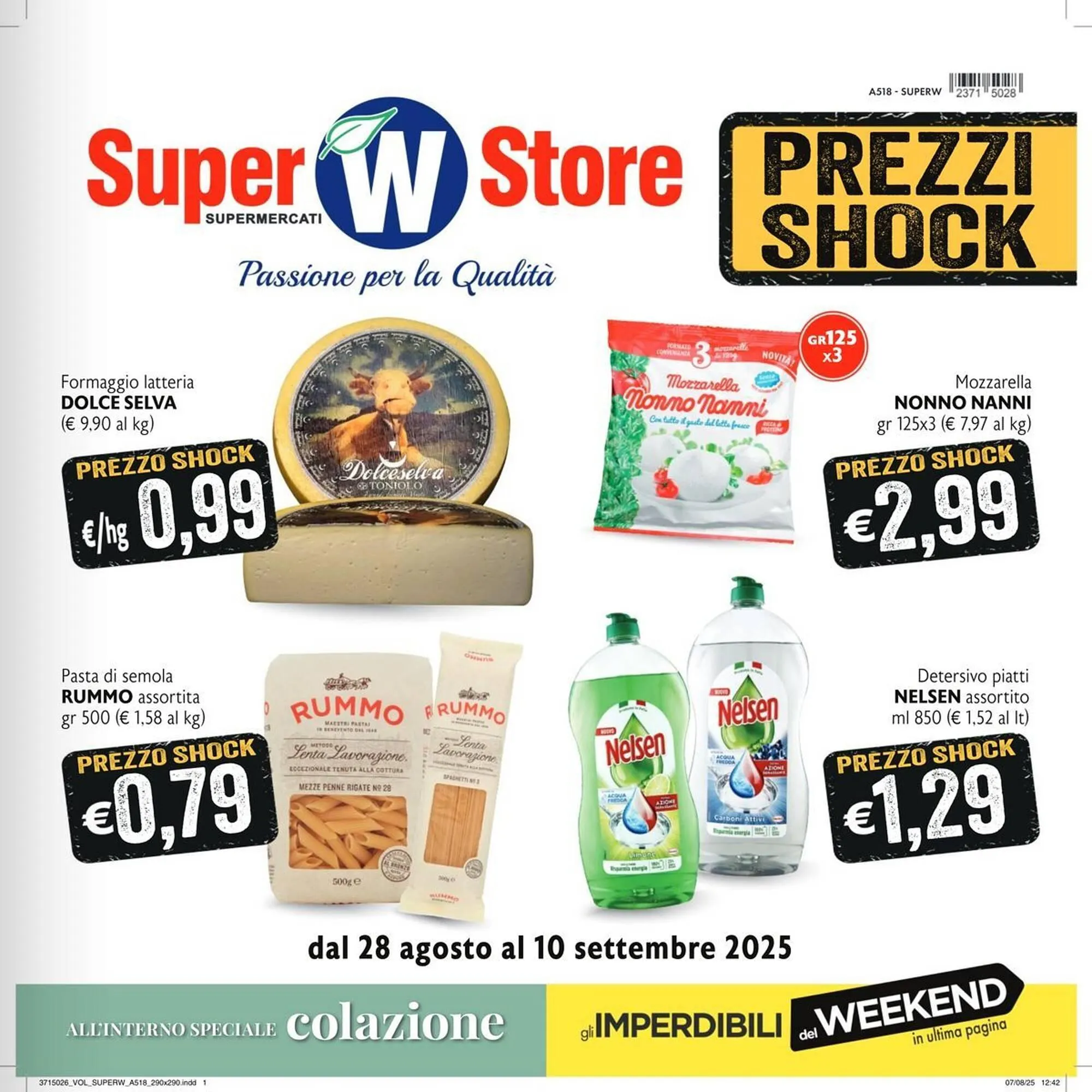 Volantino SuperW da 28 agosto a 10 settembre di 2025 - Pagina del volantino 1