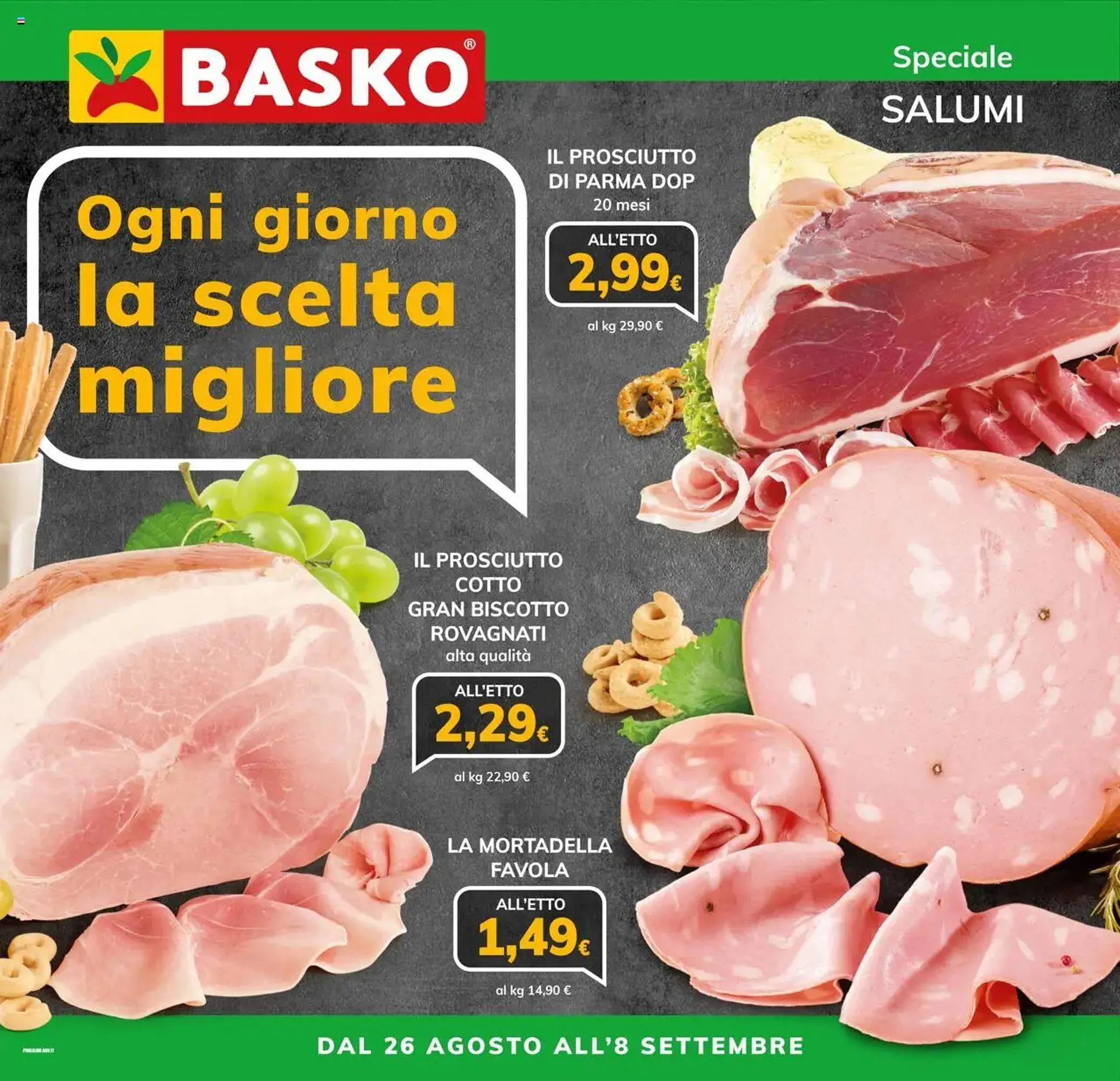 Volantino Basko da 26 agosto a 8 settembre di 2025 - Pagina del volantino 1