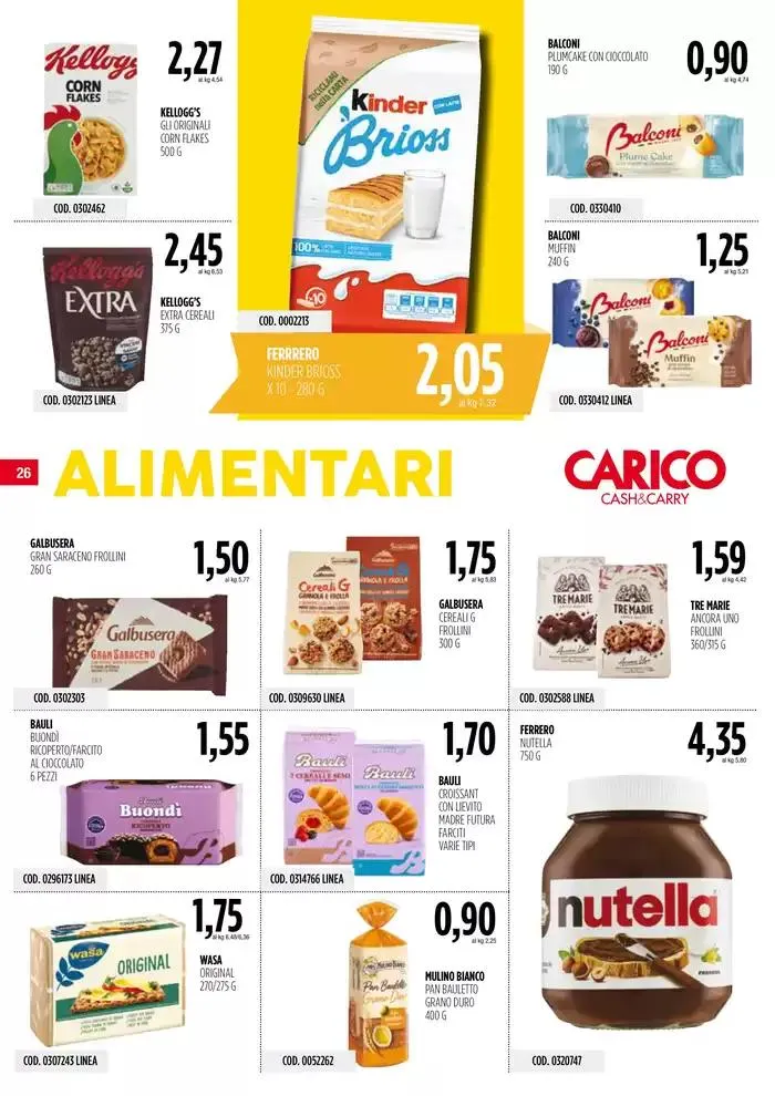 Offerte Carico Cash & Carry da 22 aprile a 7 maggio di 2025 - Pagina del volantino 26