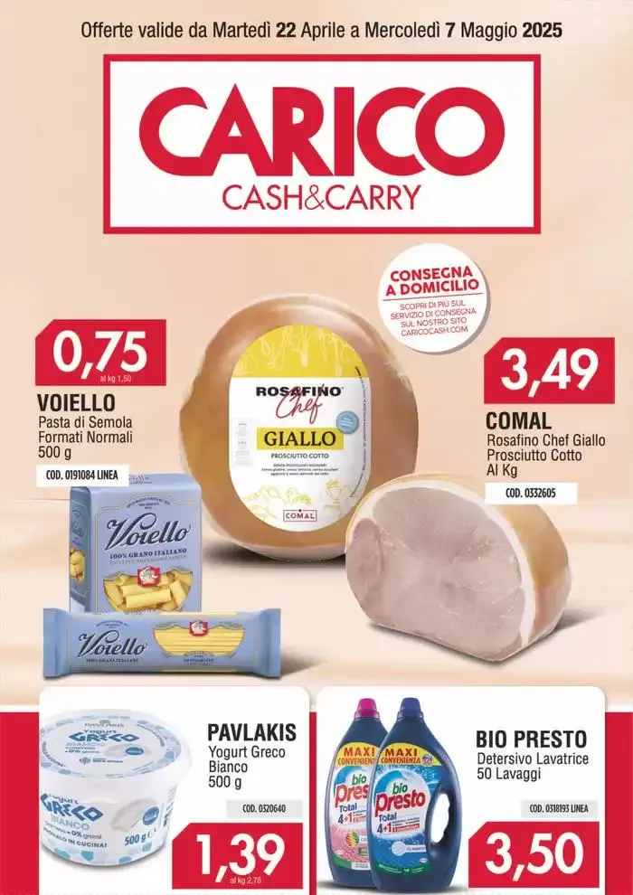 Offerte Carico Cash & Carry da 22 aprile a 7 maggio di 2025 - Pagina del volantino 1