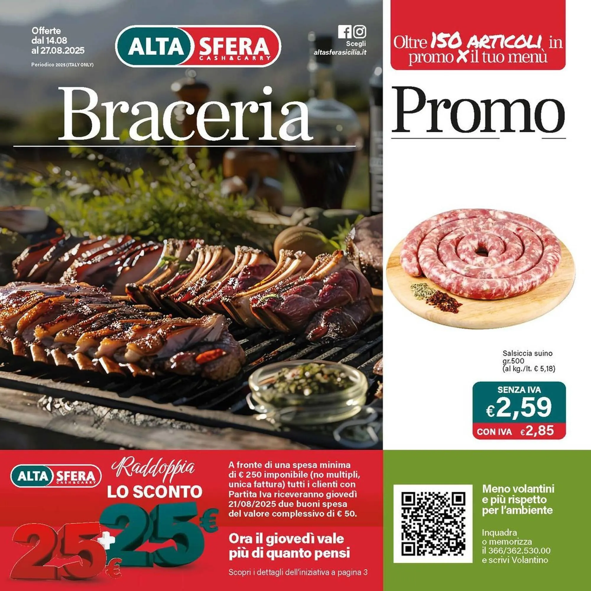 Volantino Altasfera da 14 agosto a 27 agosto di 2025 - Pagina del volantino 1
