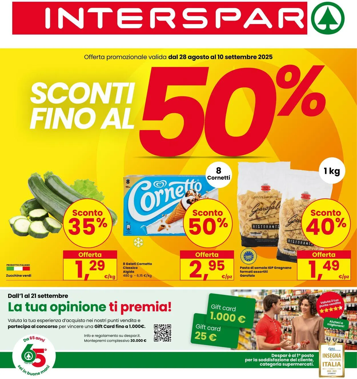 Interspar Volantino attuale da 28 agosto a 10 settembre di 2025 - Pagina del volantino 1