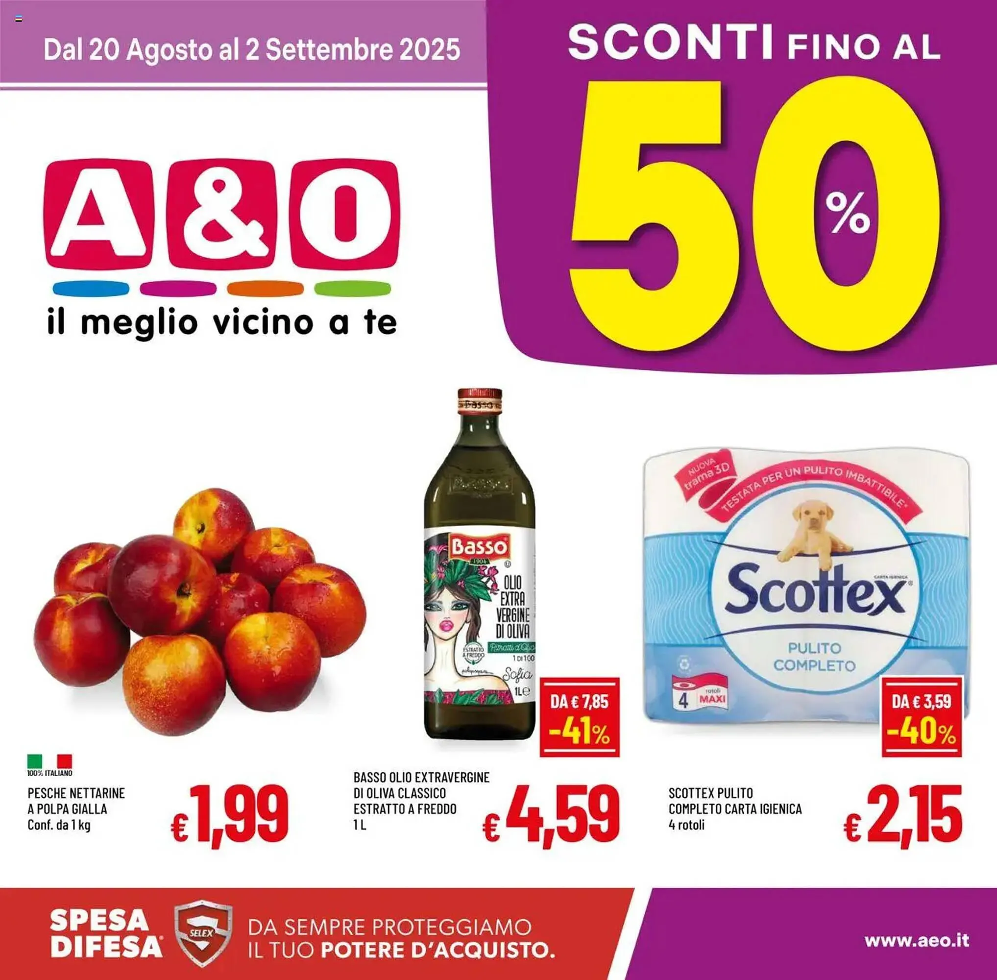 Volantino A&O da 20 agosto a 2 settembre di 2025 - Pagina del volantino 1