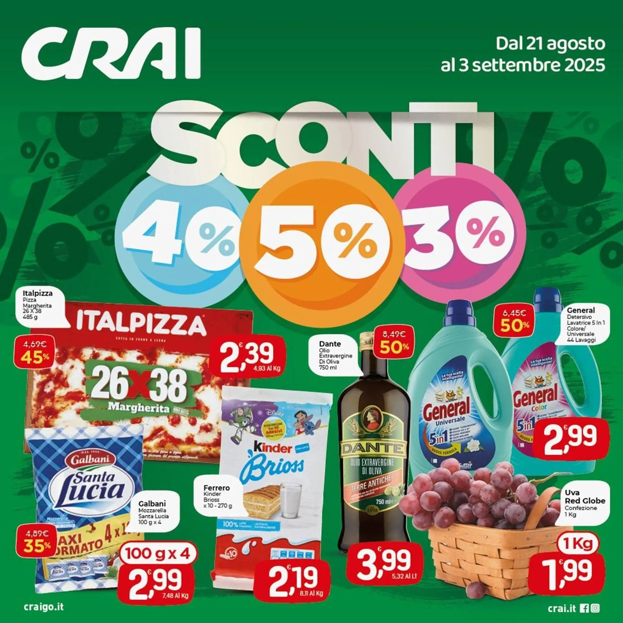 Volantino Crai da 21 agosto a 3 settembre di 2025 - Pagina del volantino 1