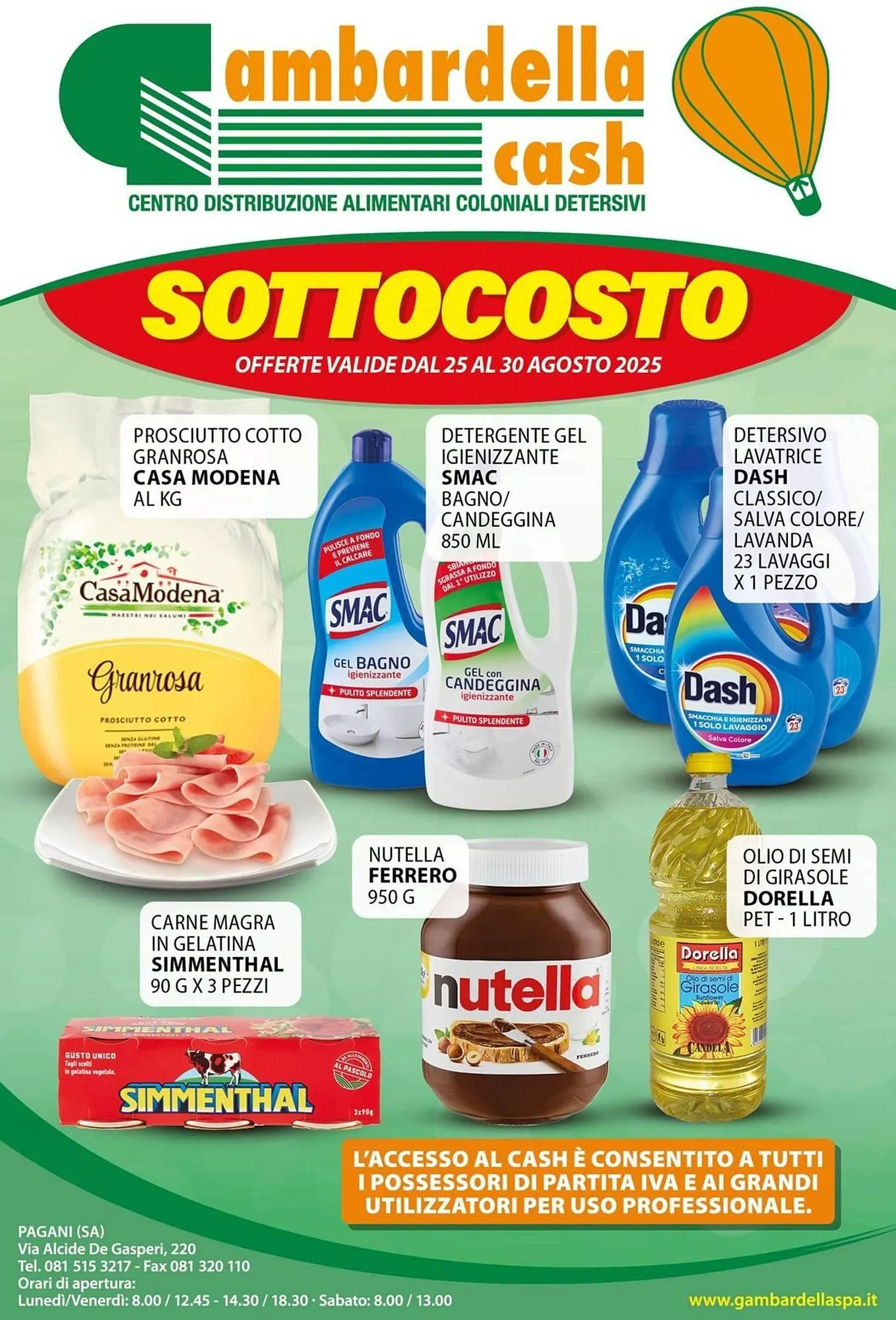 Volantino Gambardella Cash da 27 agosto a 30 agosto di 2025 - Pagina del volantino 1