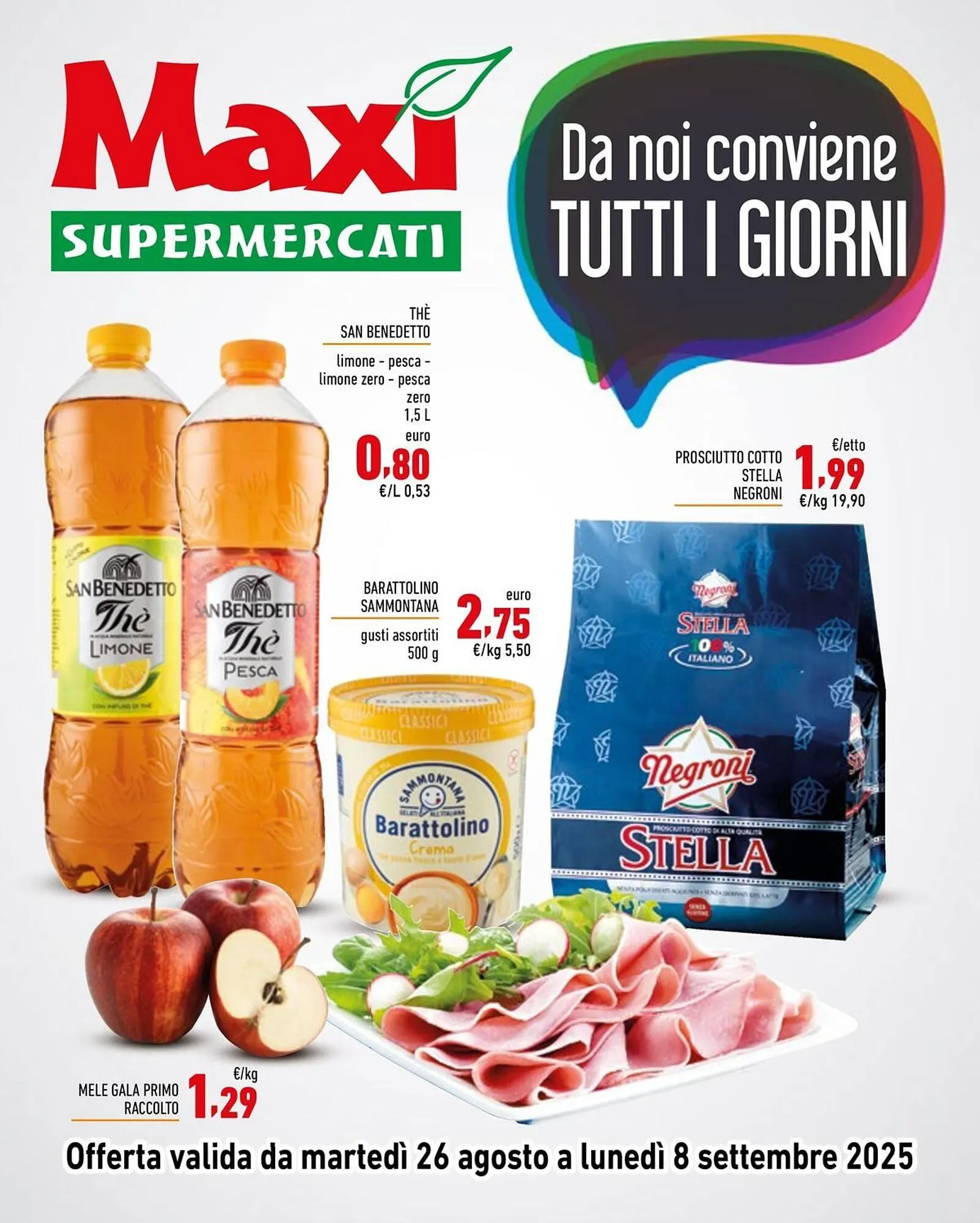 Volantino Maxi Supermercati da 26 agosto a 8 settembre di 2025 - Pagina del volantino 1