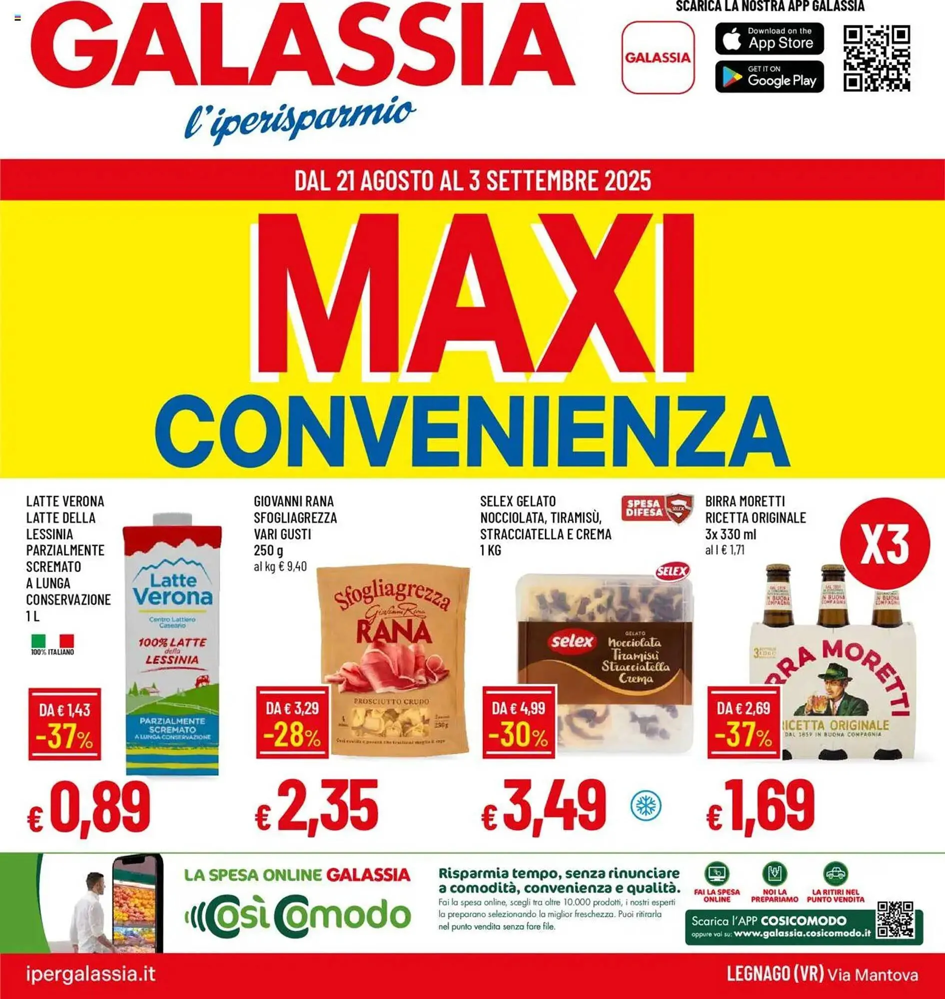 Volantino Galassia da 21 agosto a 3 settembre di 2025 - Pagina del volantino 1