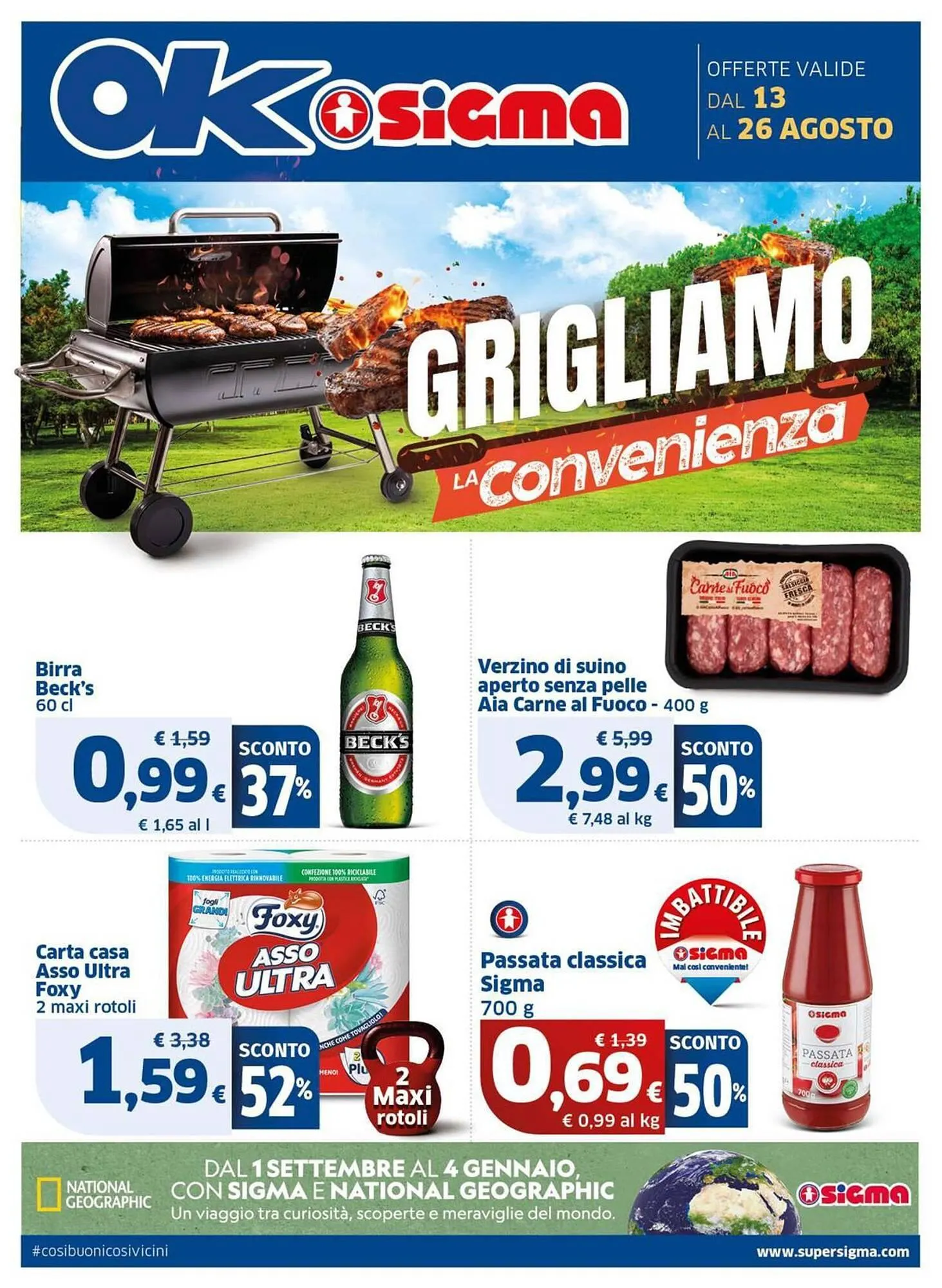 Volantino Ok Sigma da 13 agosto a 26 agosto di 2025 - Pagina del volantino 1