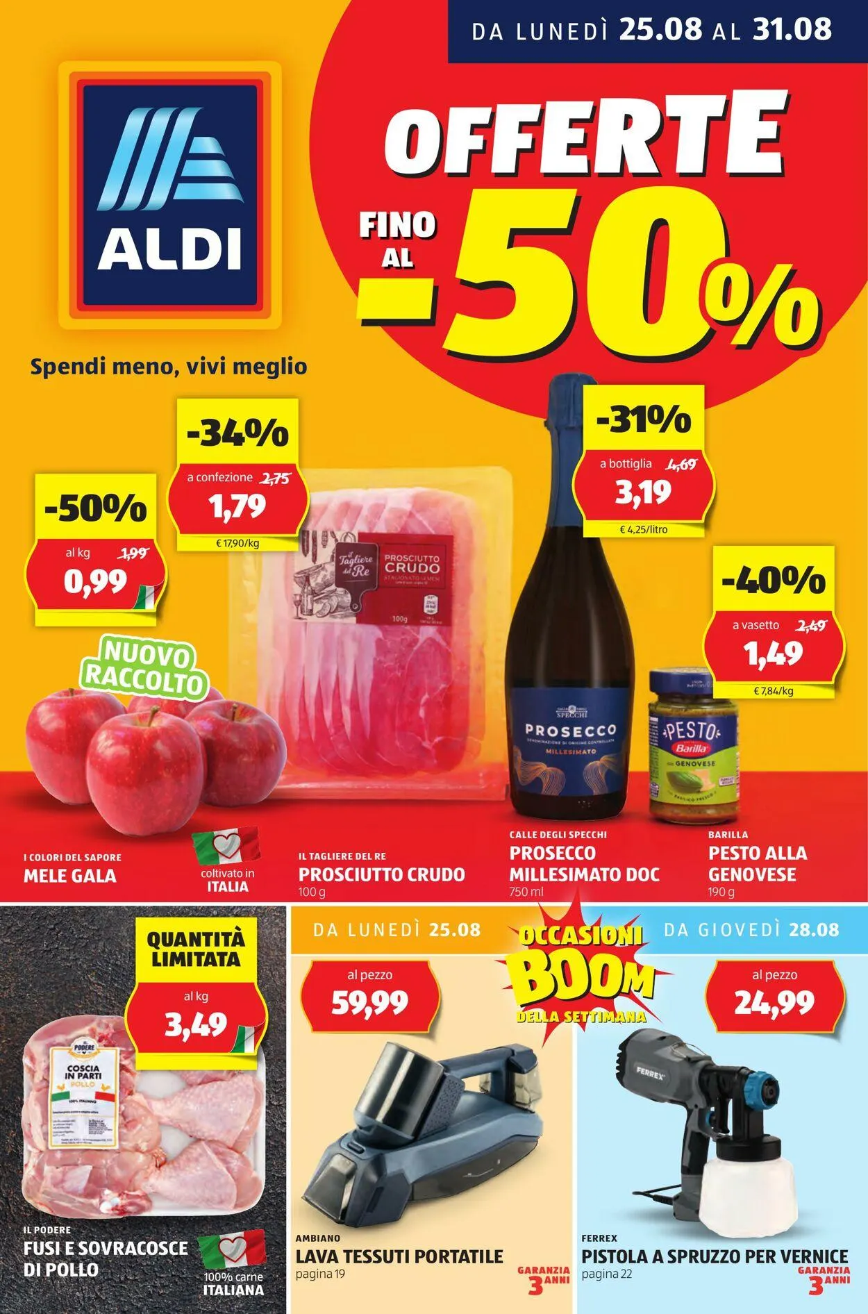 Aldi Volantino attuale da 25 agosto a 31 agosto di 2025 - Pagina del volantino 1