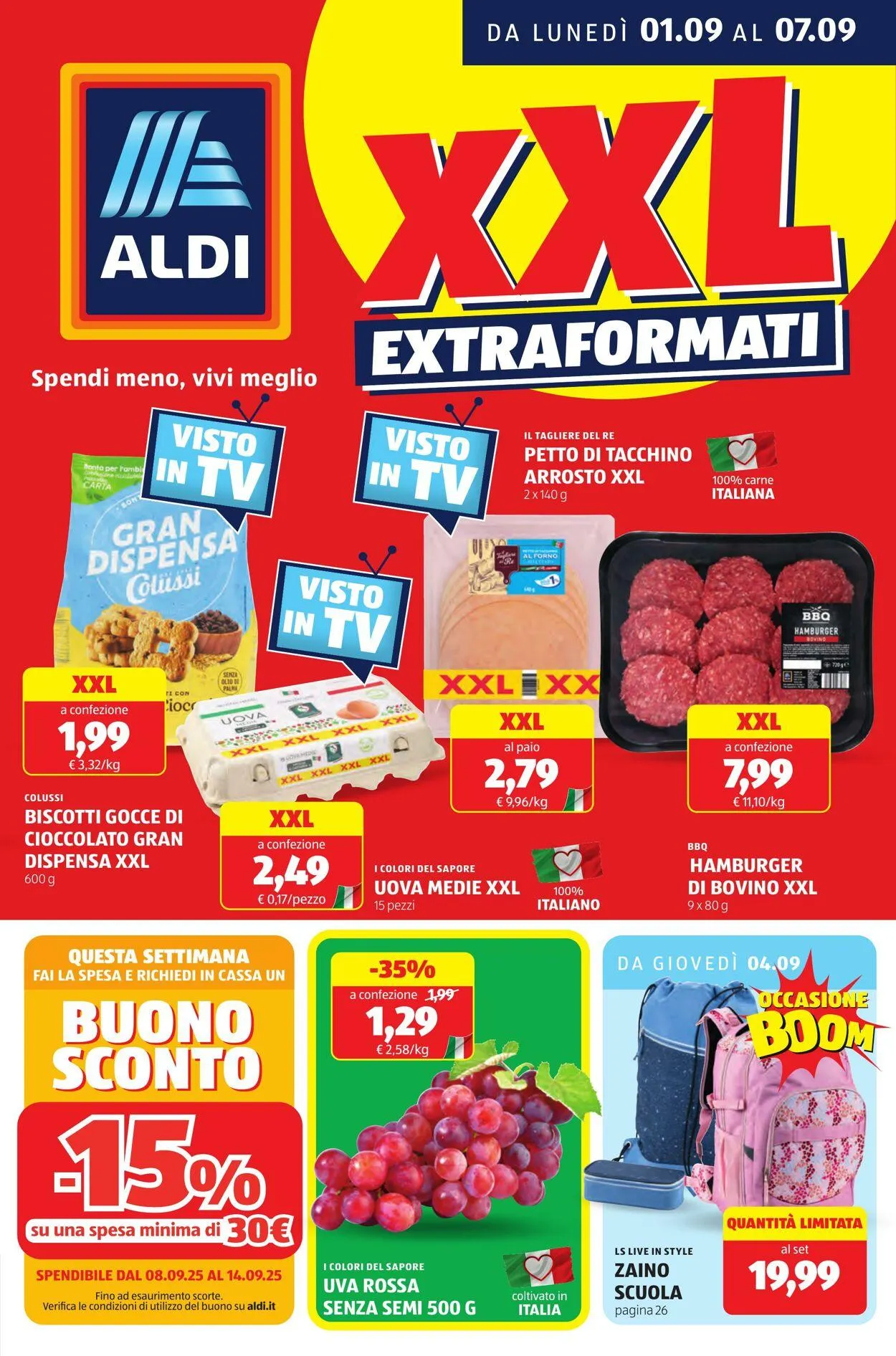Aldi Volantino attuale da 1 settembre a 7 settembre di 2025 - Pagina del volantino 1