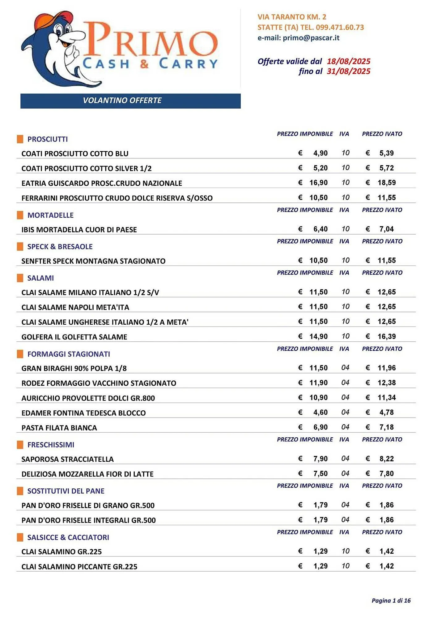 Volantino Gruppo Pascar da 20 agosto a 31 agosto di 2025 - Pagina del volantino 1