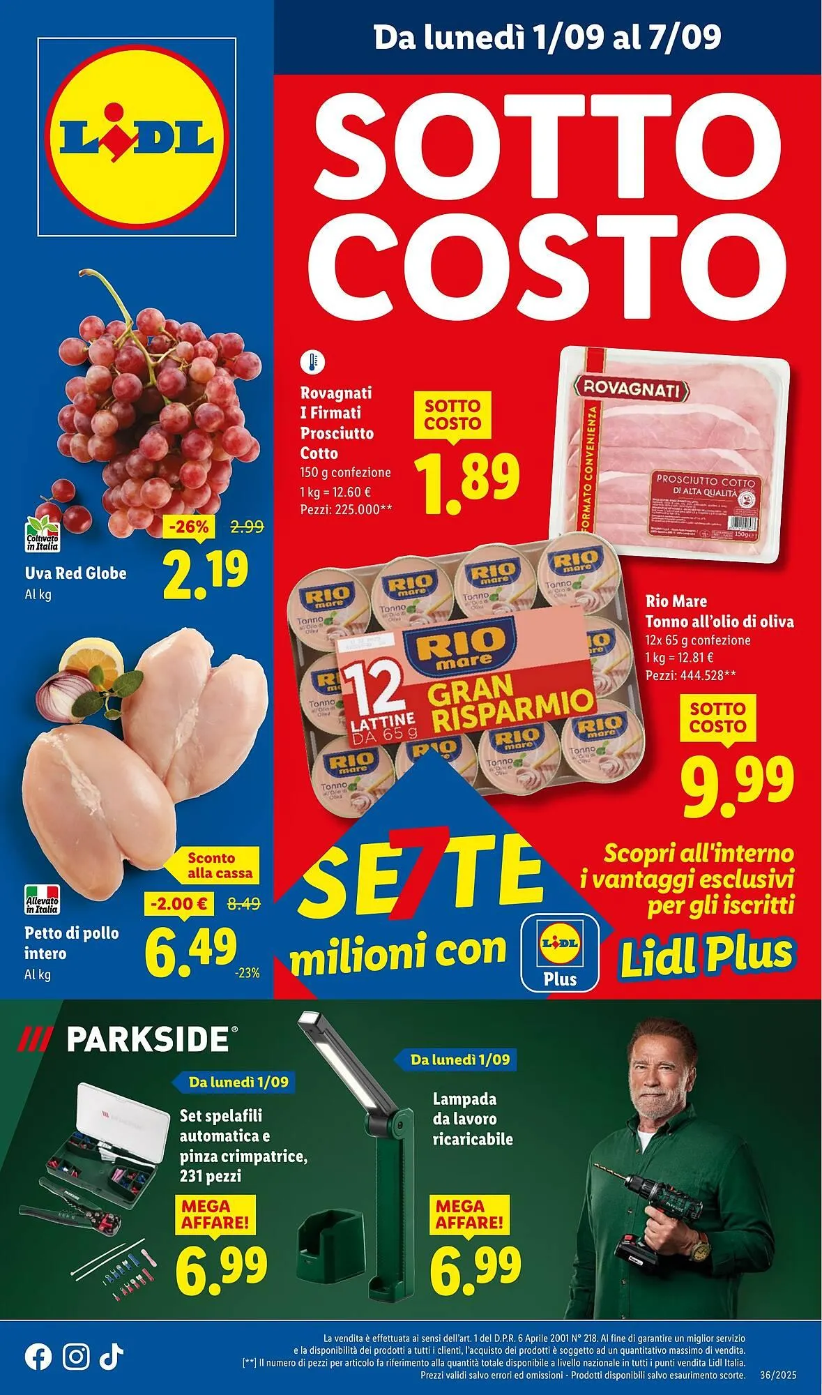 Volantino Lidl da 1 settembre a 7 settembre di 2025 - Pagina del volantino 1