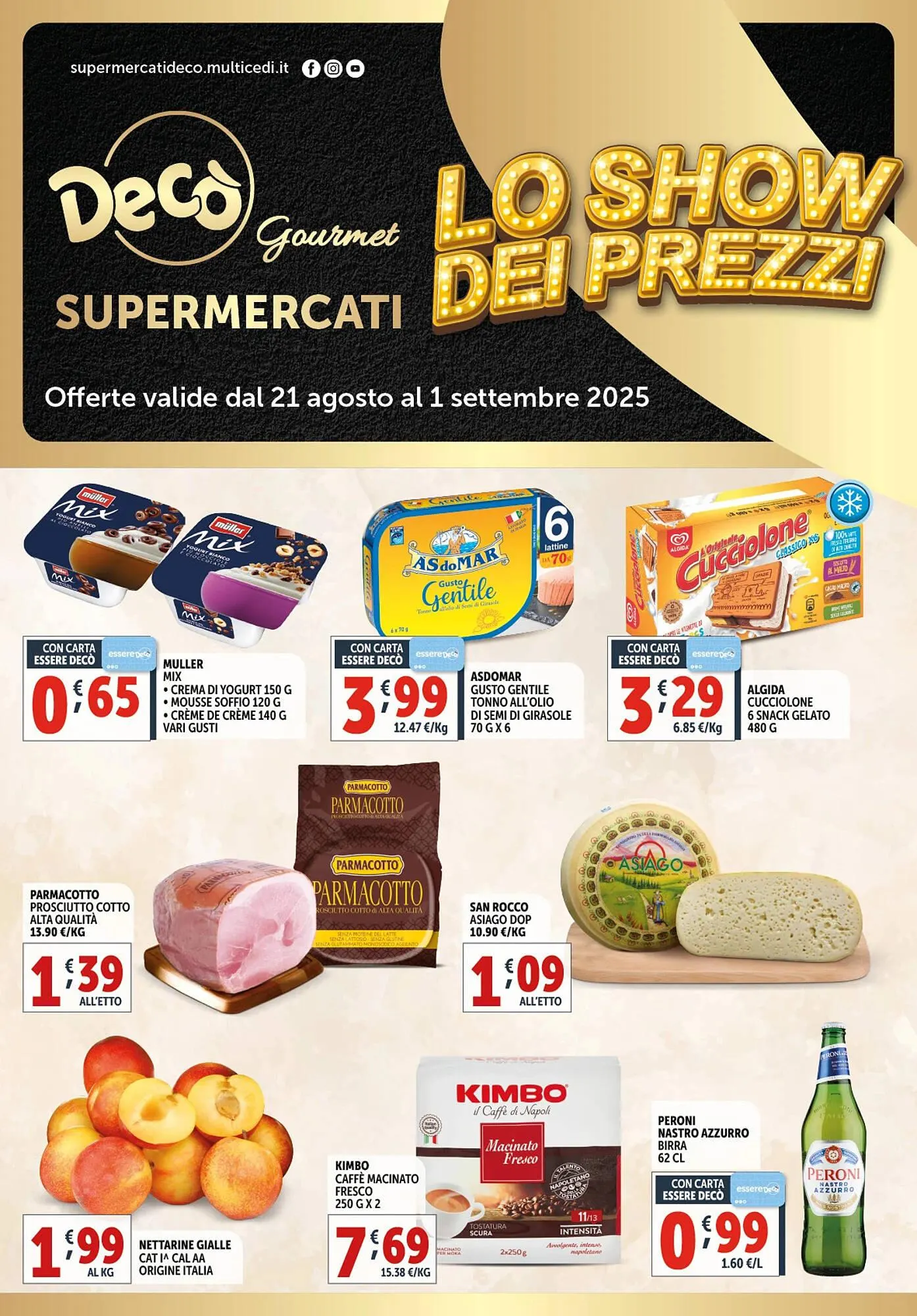 Volantino Gourmet Déco da 21 agosto a 1 settembre di 2025 - Pagina del volantino 1