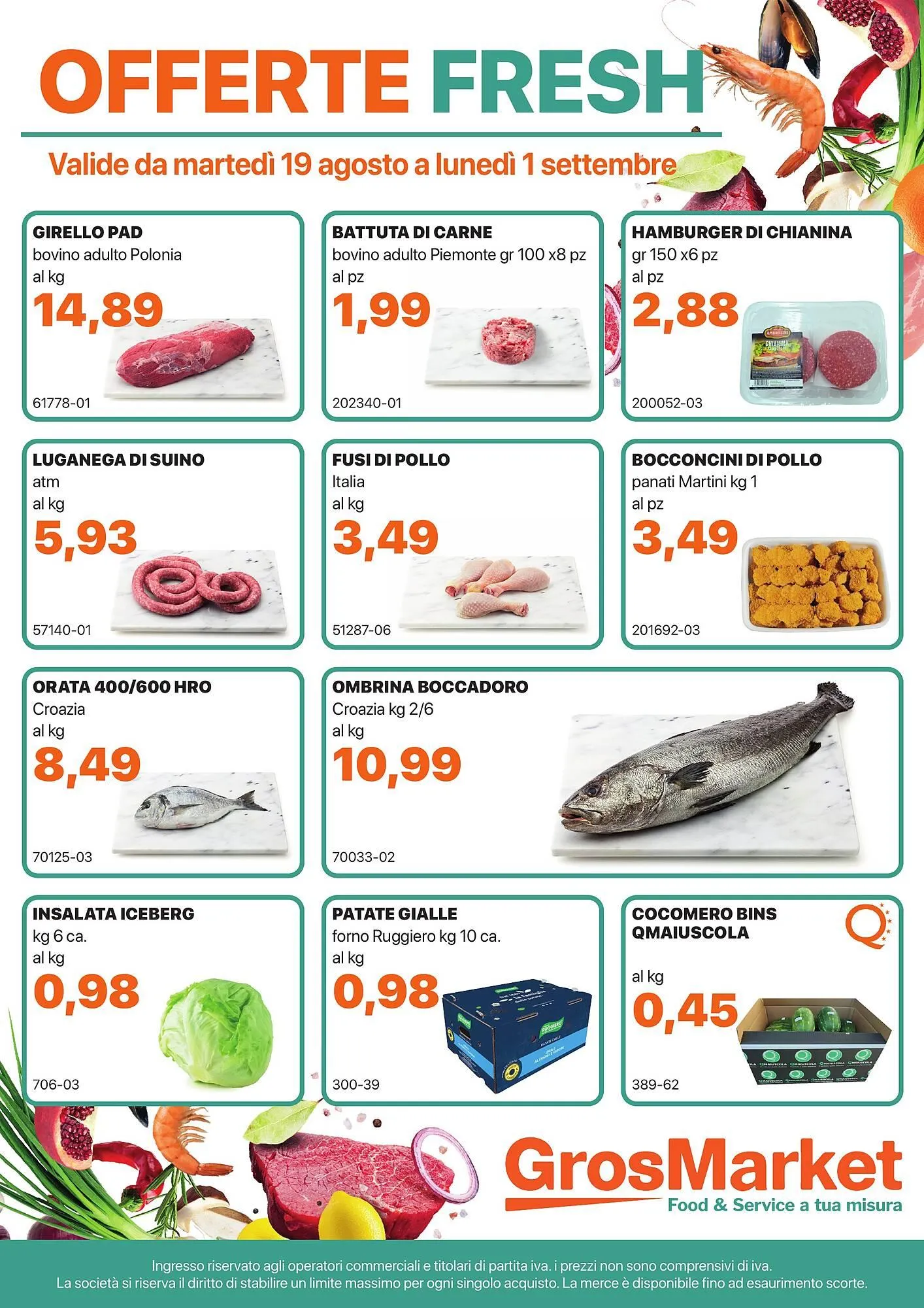 Volantino GrosMarket da 19 agosto a 1 settembre di 2025 - Pagina del volantino 1
