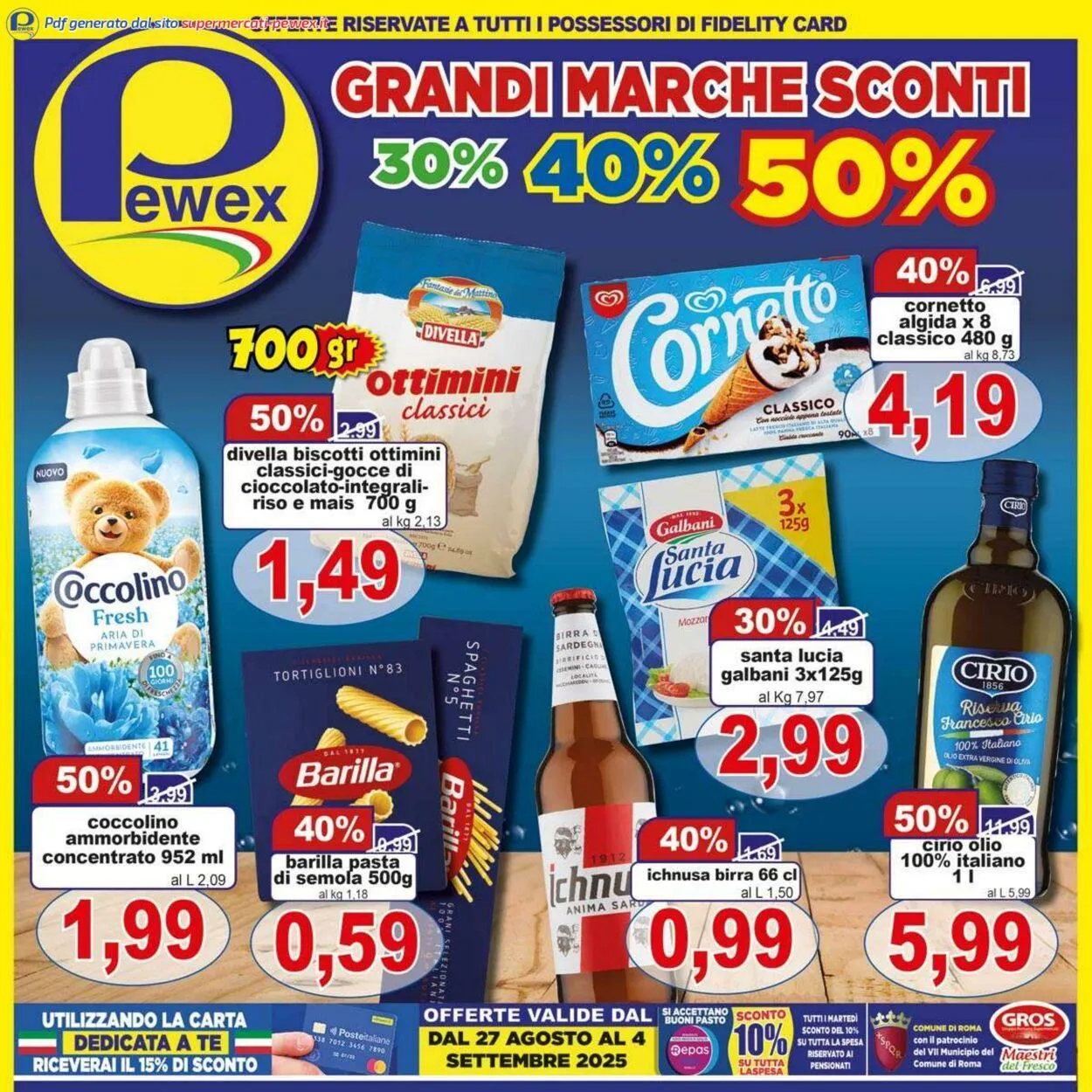Pewex Volantino attuale da 27 agosto a 4 settembre di 2025 - Pagina del volantino 1