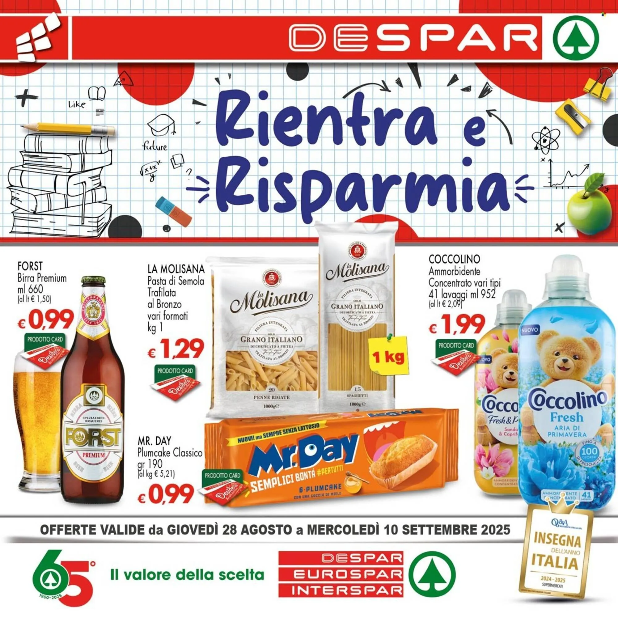Volantino Despar da 28 agosto a 10 settembre di 2025 - Pagina del volantino 1