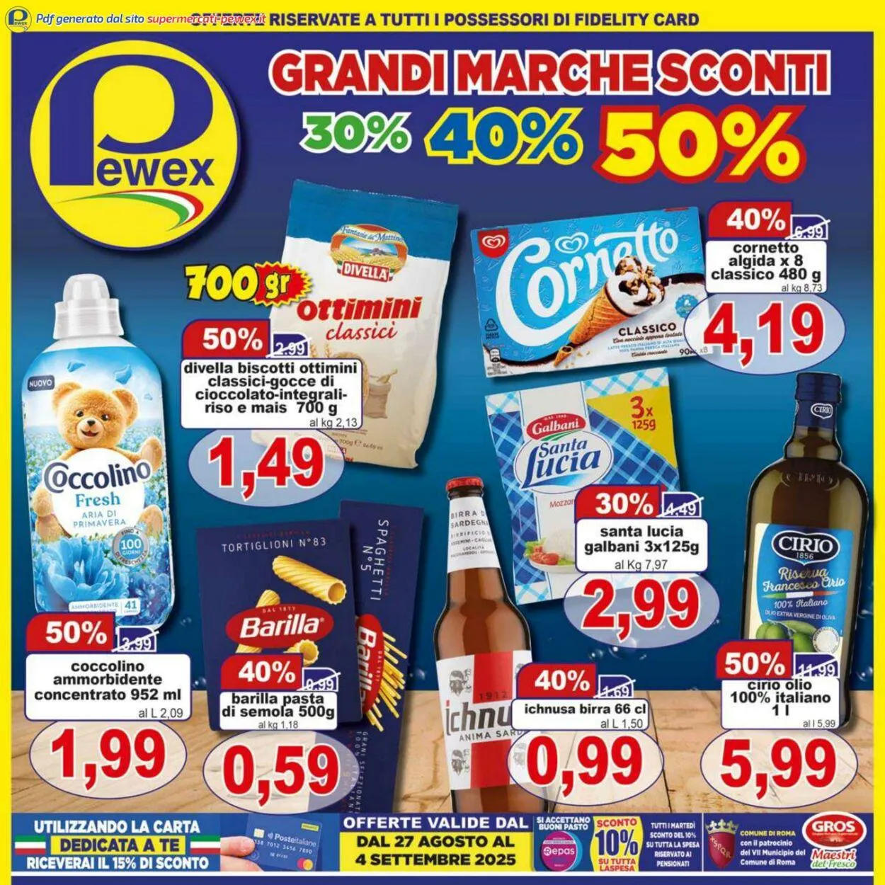 Pewex Volantino attuale da 27 agosto a 4 settembre di 2025 - Pagina del volantino 1