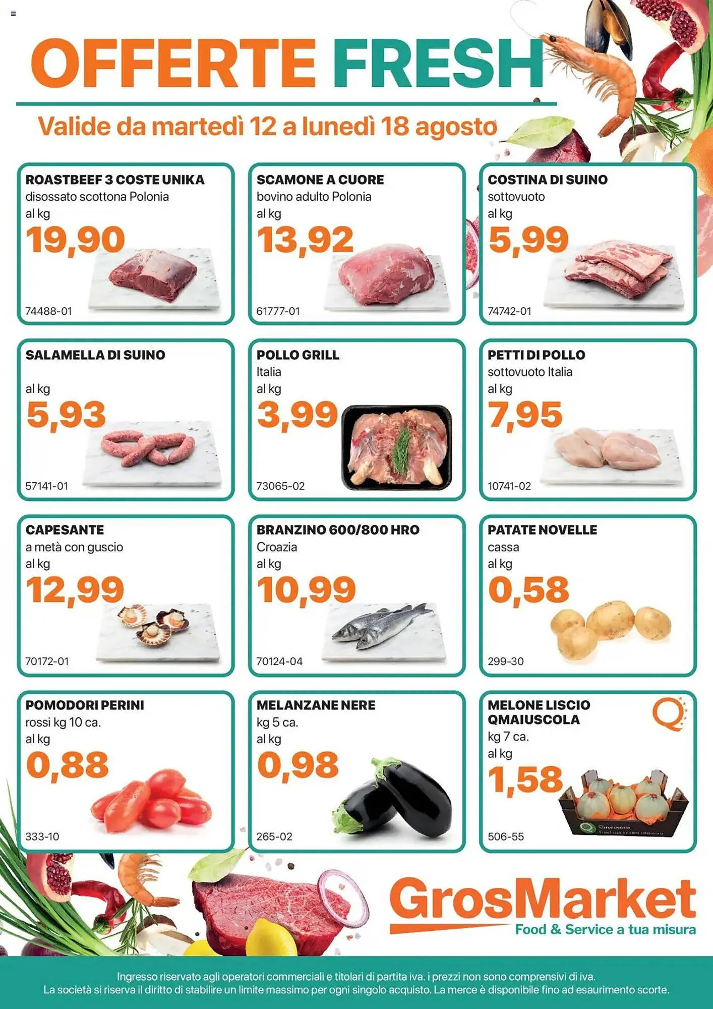 Volantino GrosMarket da 12 agosto a 18 agosto di 2025 - Pagina del volantino 1
