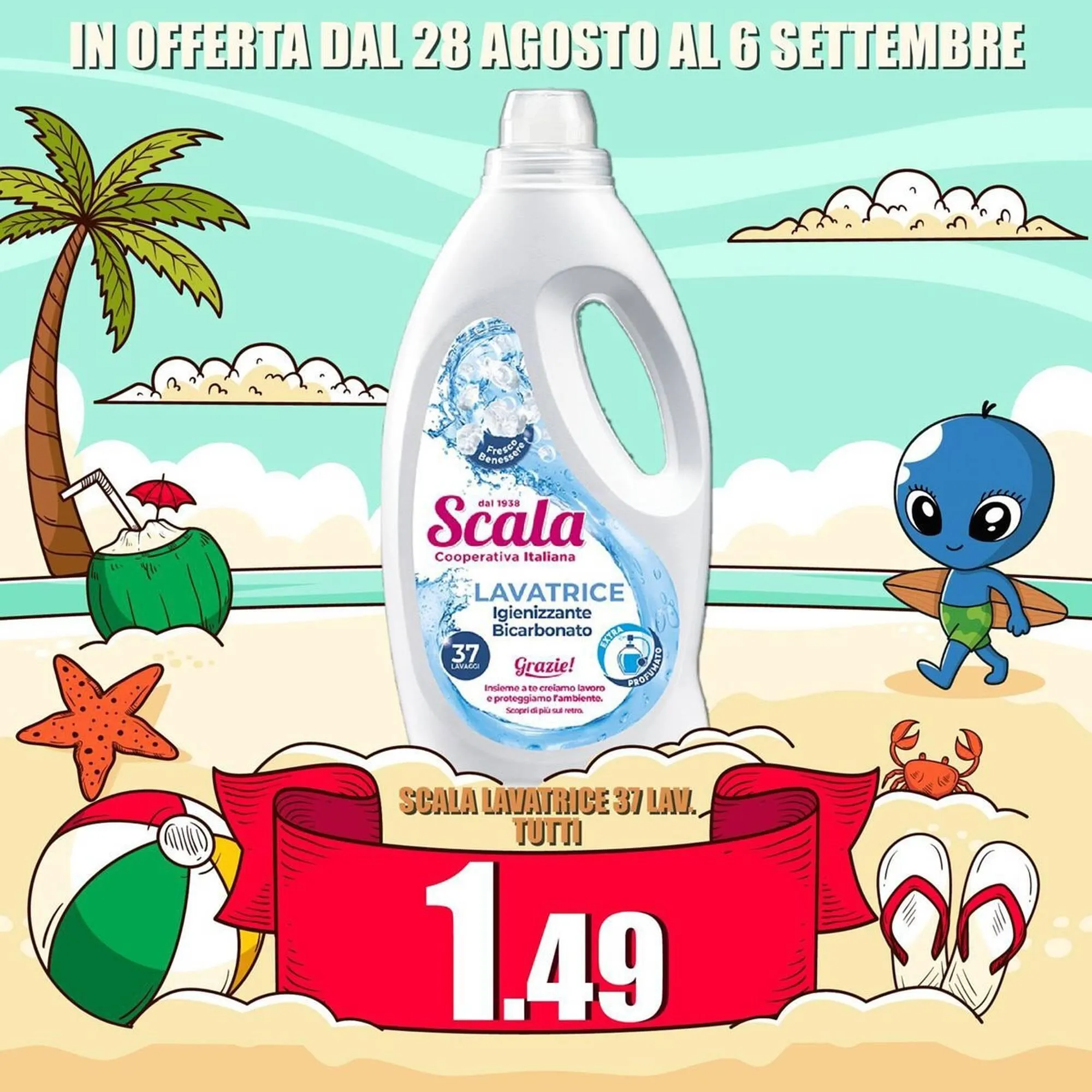 Volantino Pianeta Risparmio da 28 agosto a 6 settembre di 2025 - Pagina del volantino 1