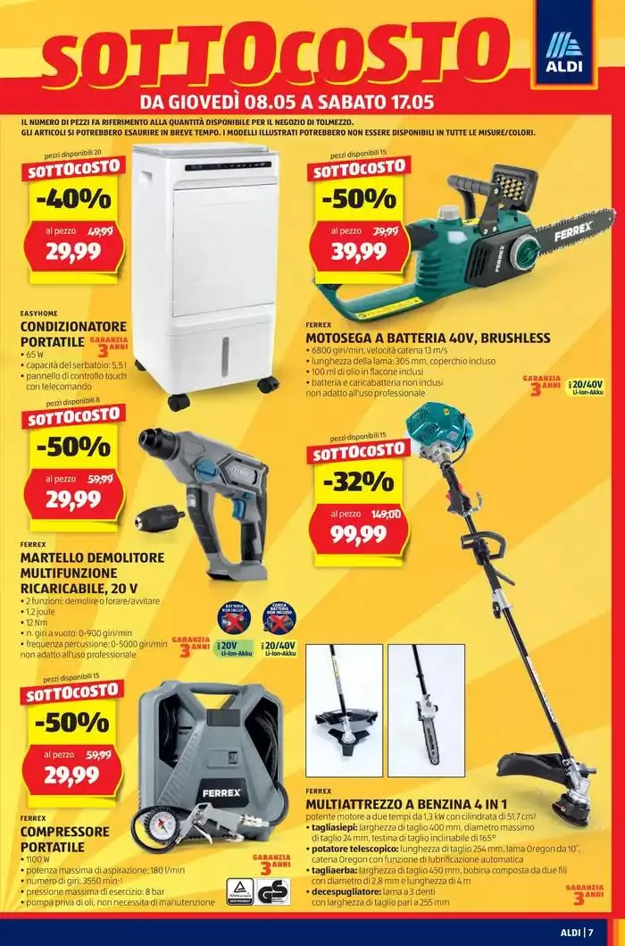 Nuova apertura SOTTOCOSTO da 8 maggio a 17 maggio di 2025 - Pagina del volantino 7