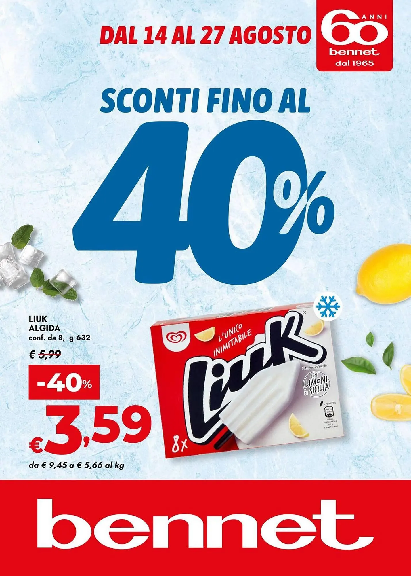 Volantino Bennet da 14 agosto a 27 agosto di 2025 - Pagina del volantino 1