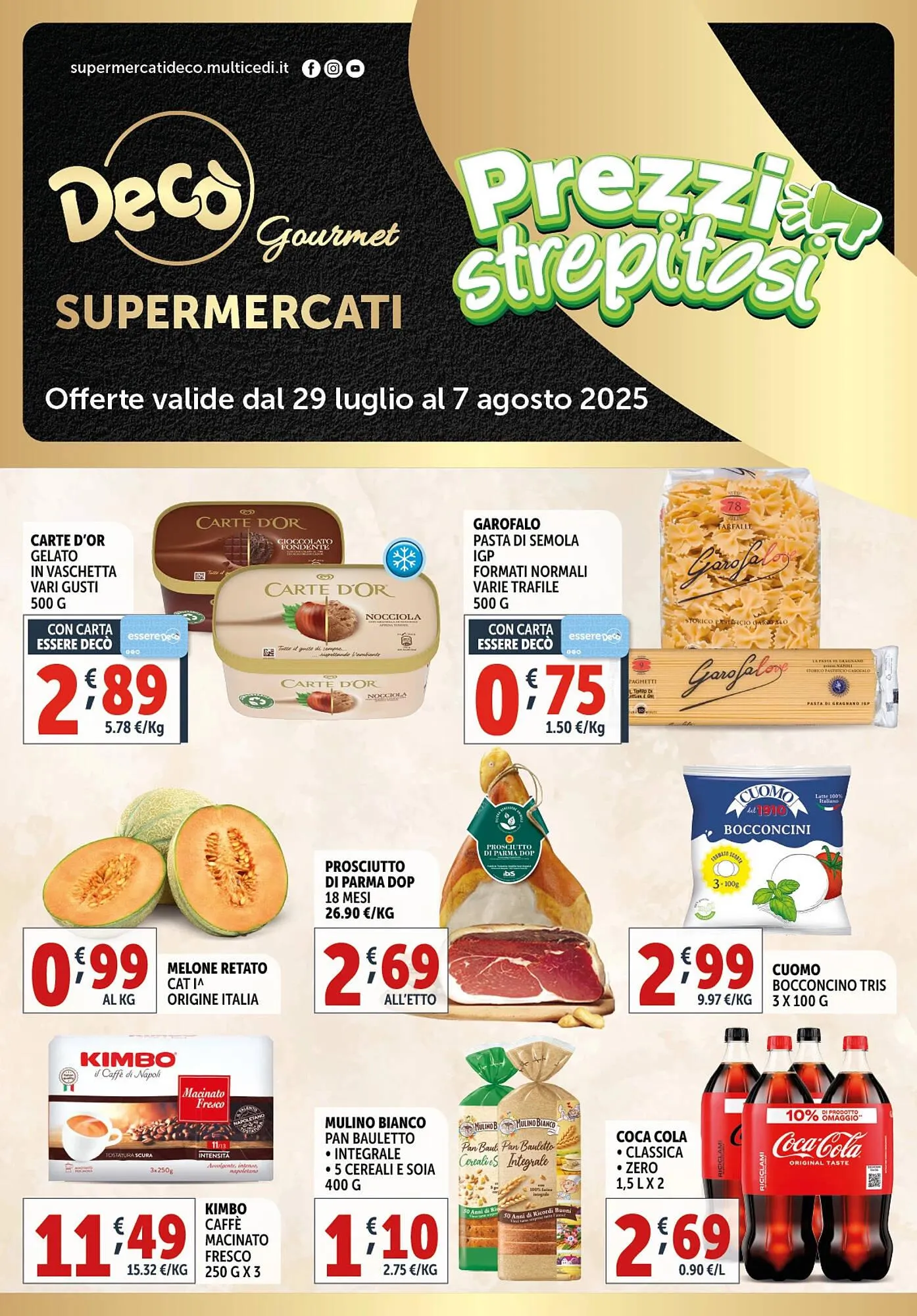 Volantino Gourmet Déco da 29 luglio a 7 agosto di 2025 - Pagina del volantino 1