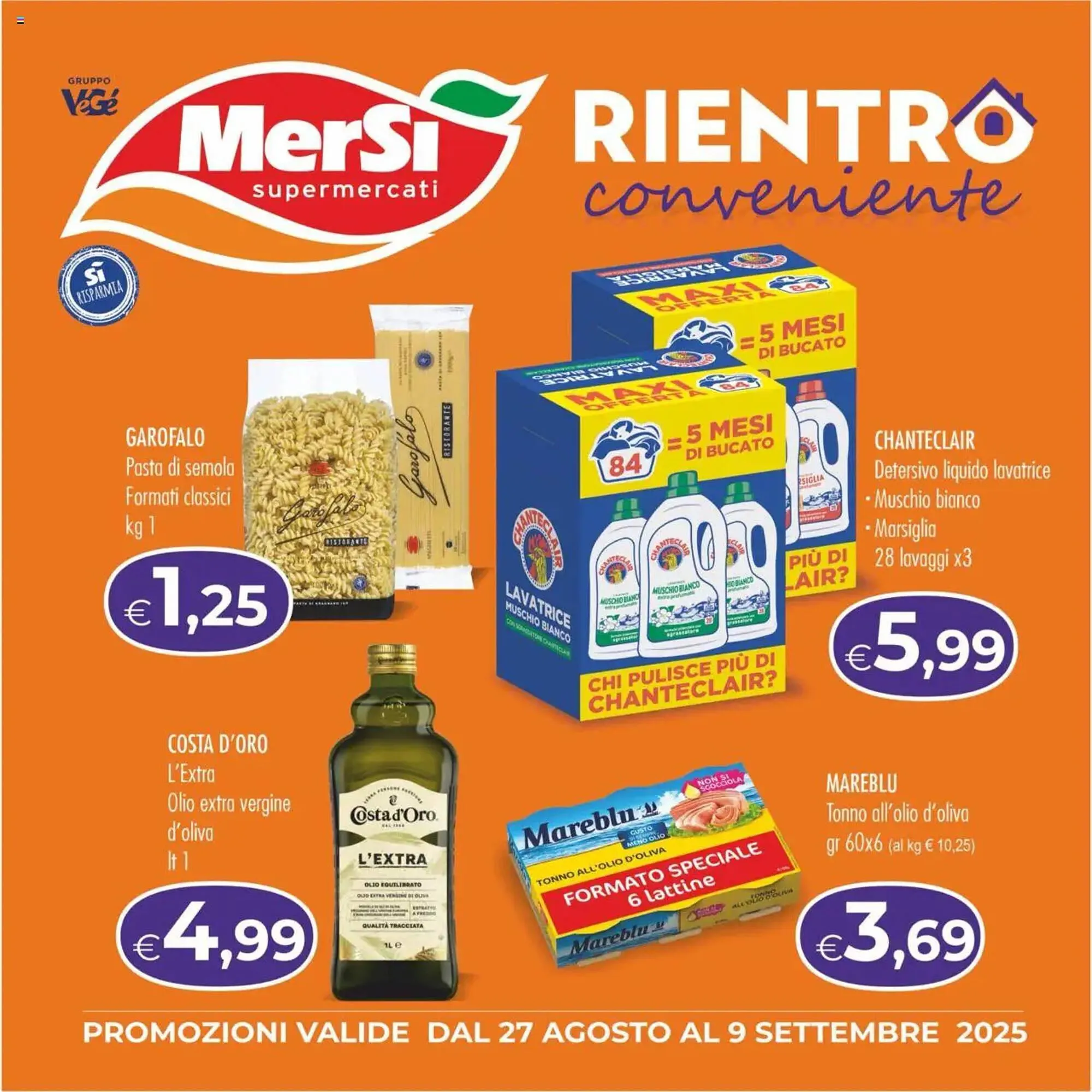 Volantino MerSi Supermercati da 27 agosto a 9 settembre di 2025 - Pagina del volantino 1