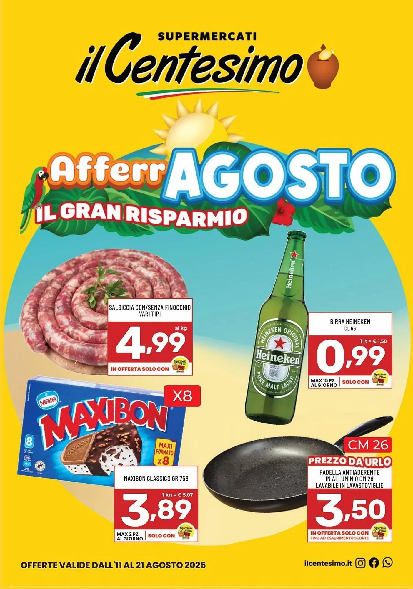 Volantino Il Centesimo da 11 agosto a 21 agosto di 2025 - Pagina del volantino 1