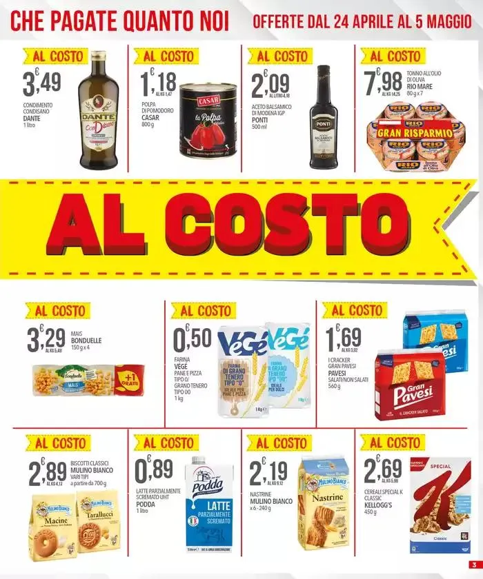 Al costo  da 24 aprile a 5 maggio di 2025 - Pagina del volantino 3