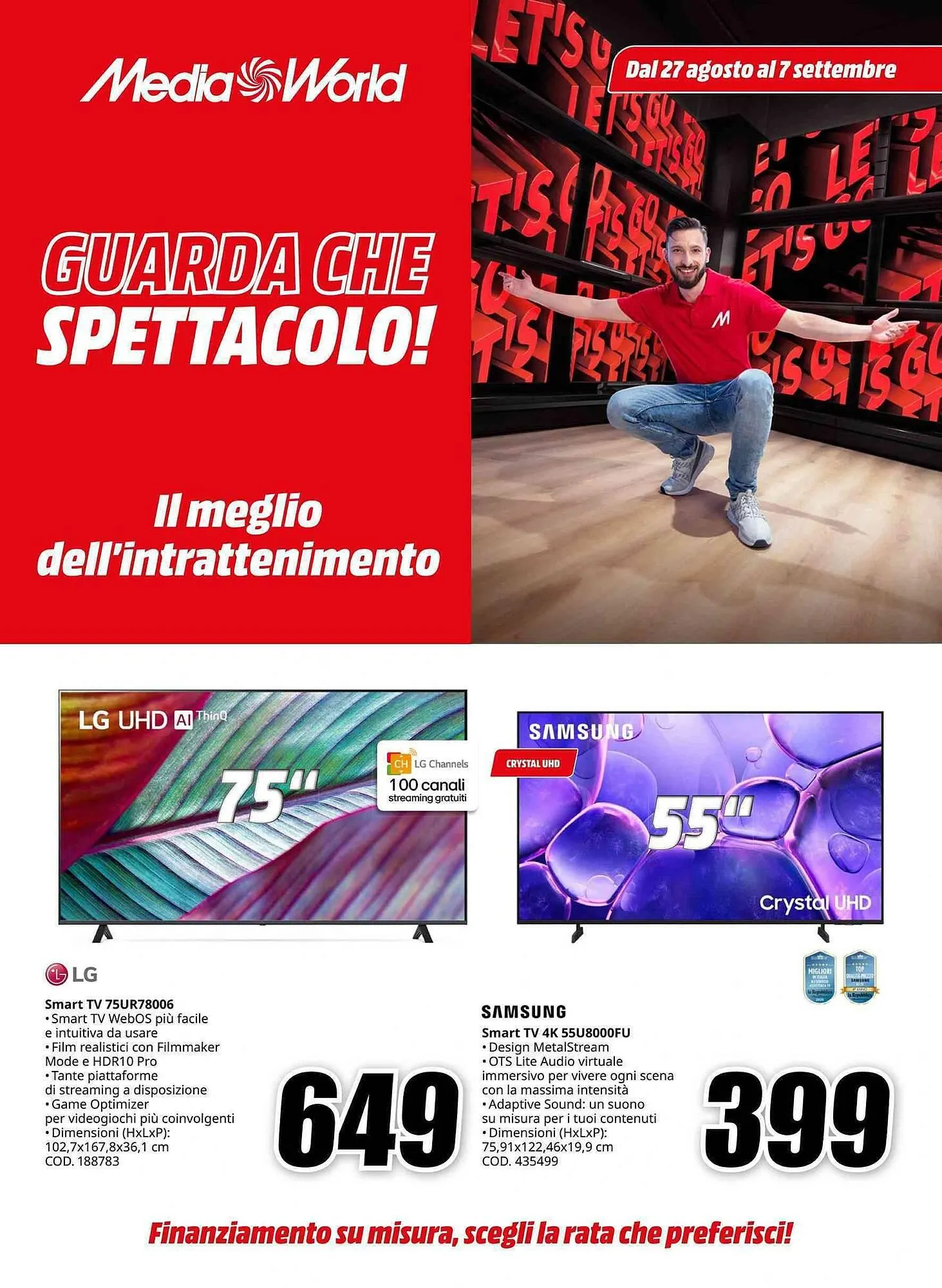 Volantino MediaWorld da 27 agosto a 7 settembre di 2025 - Pagina del volantino 1