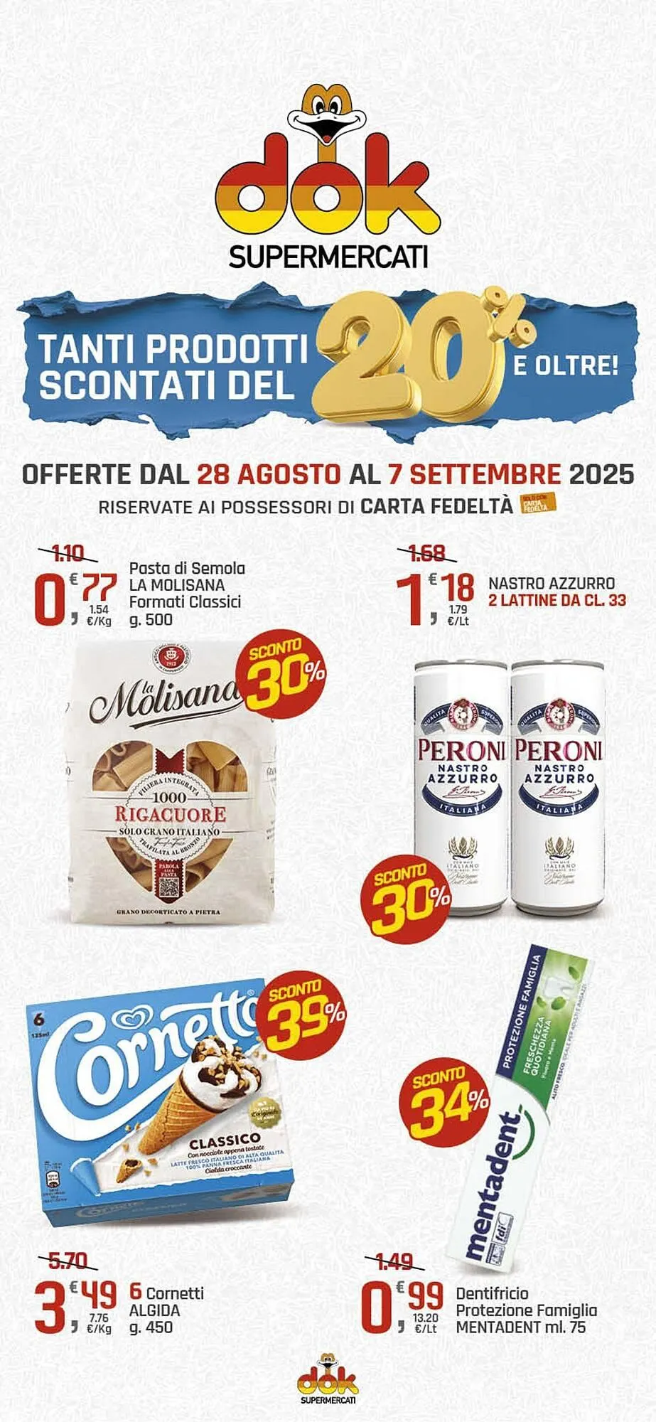 Volantino Supermercati Dok da 28 agosto a 7 settembre di 2025 - Pagina del volantino 1