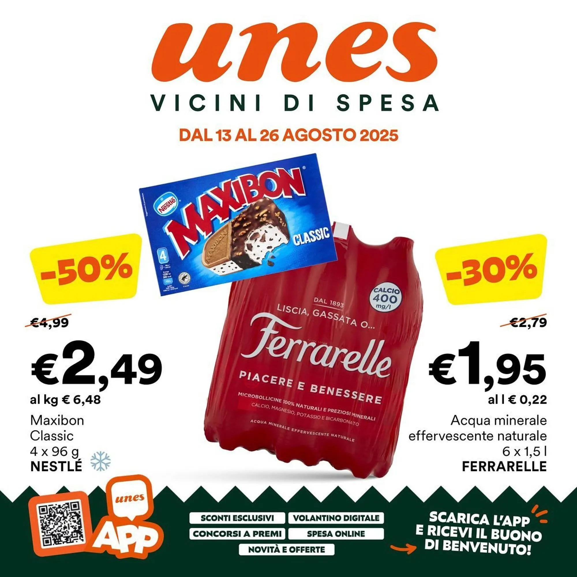 Volantino Unes da 13 agosto a 26 agosto di 2025 - Pagina del volantino 1