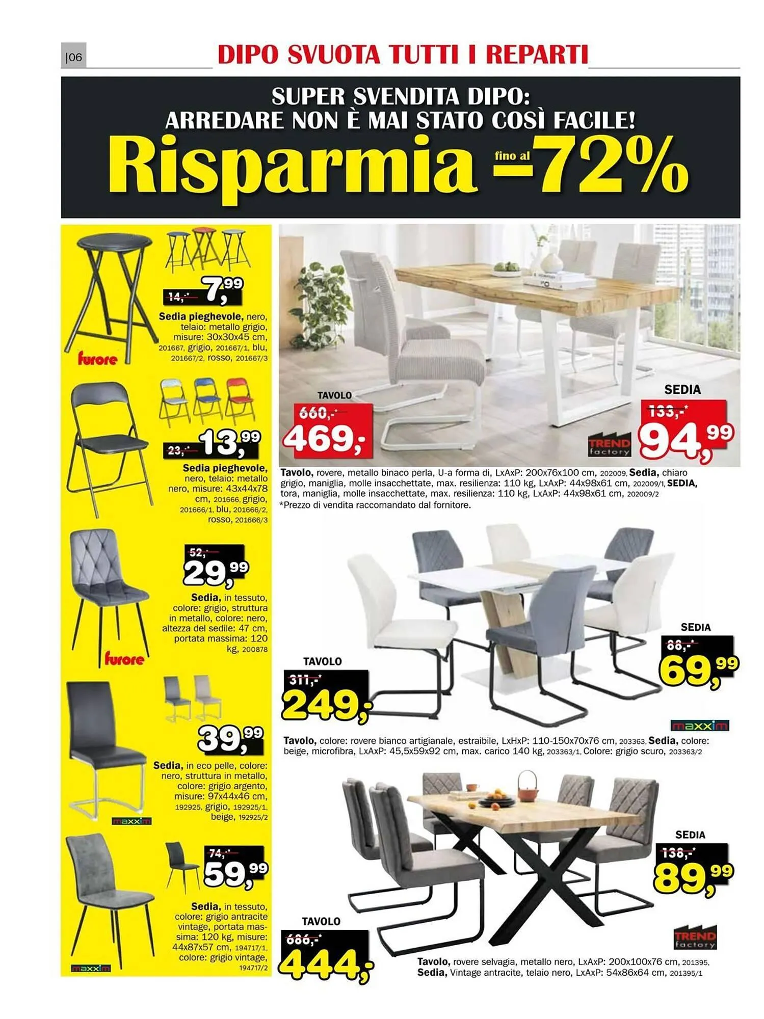 Volantino Dipo Arredamenti da 5 agosto a 17 agosto di 2025 - Pagina del volantino 6