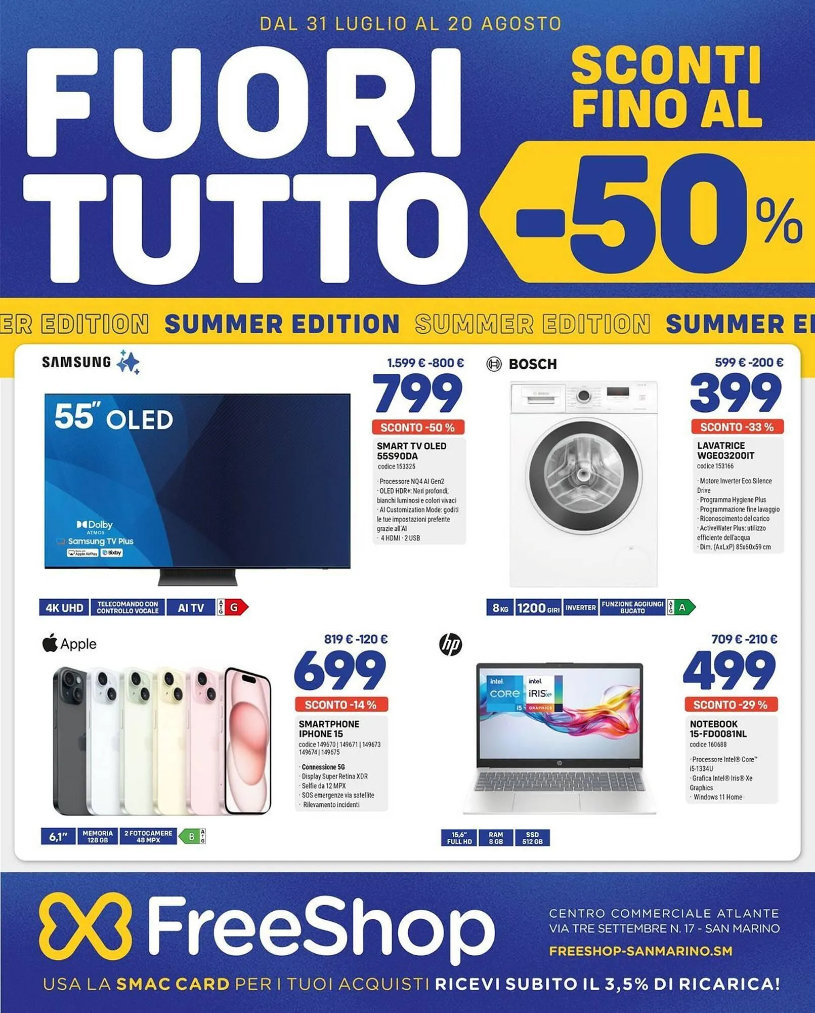 Volantino FreeShop da 31 luglio a 20 agosto di 2025 - Pagina del volantino 1