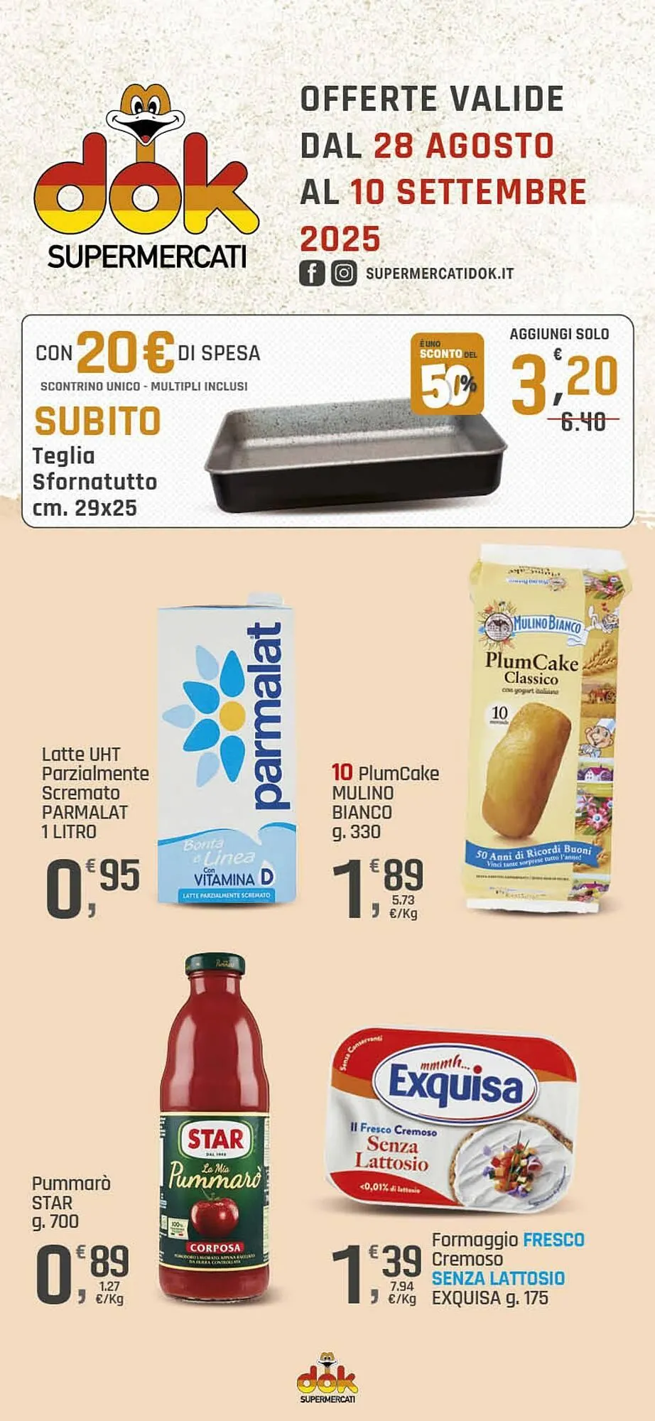 Volantino Supermercati Dok da 28 agosto a 10 settembre di 2025 - Pagina del volantino 1