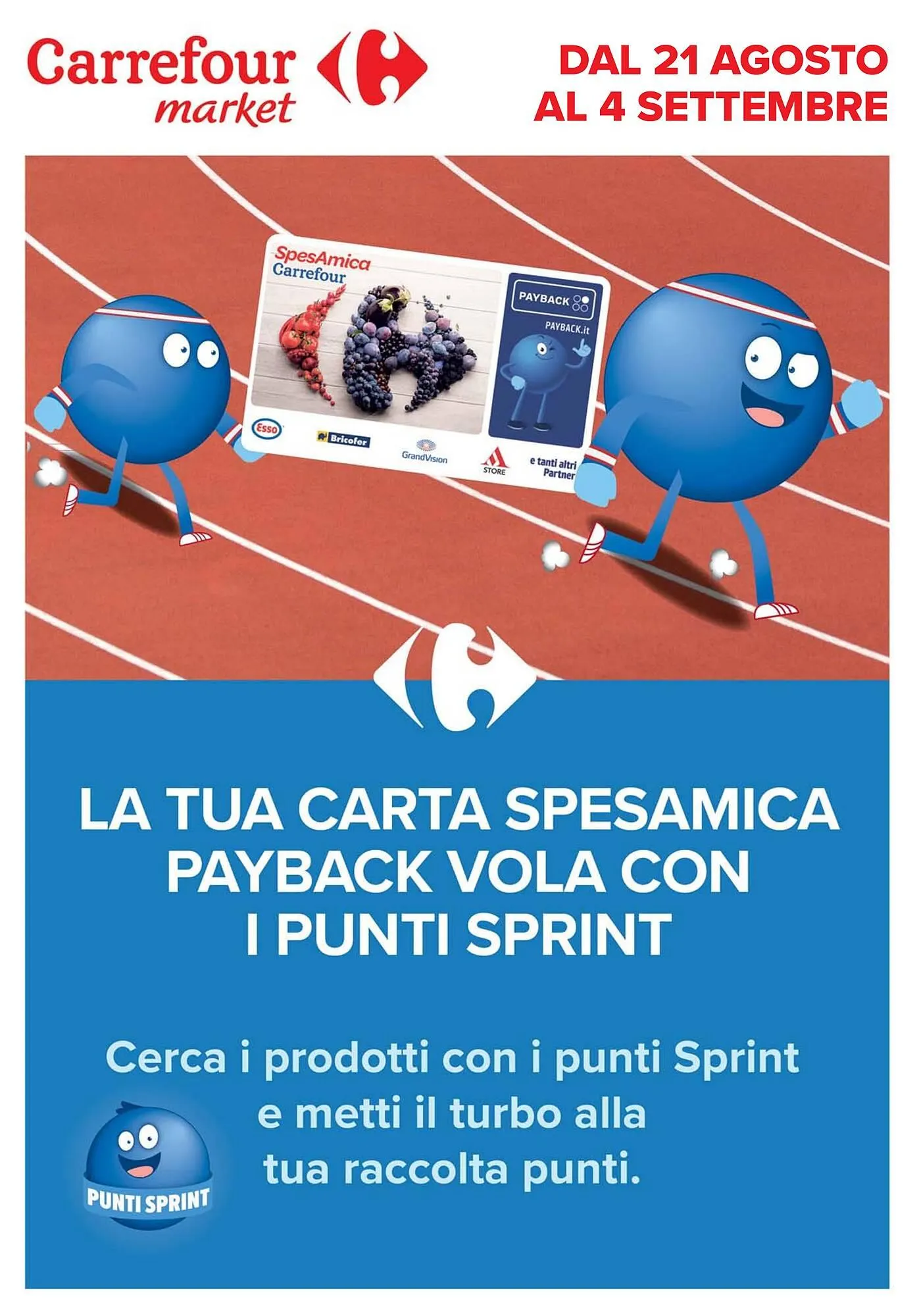 Volantino Carrefour Market da 21 agosto a 4 settembre di 2025 - Pagina del volantino 1