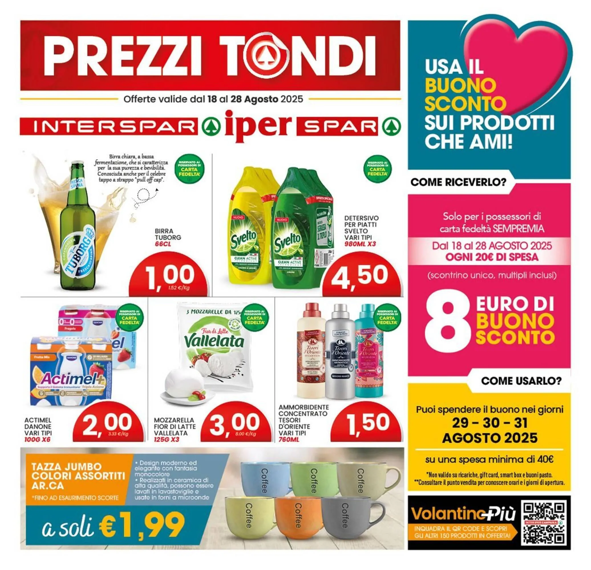 Volantino Iperspar da 18 agosto a 28 agosto di 2025 - Pagina del volantino 1