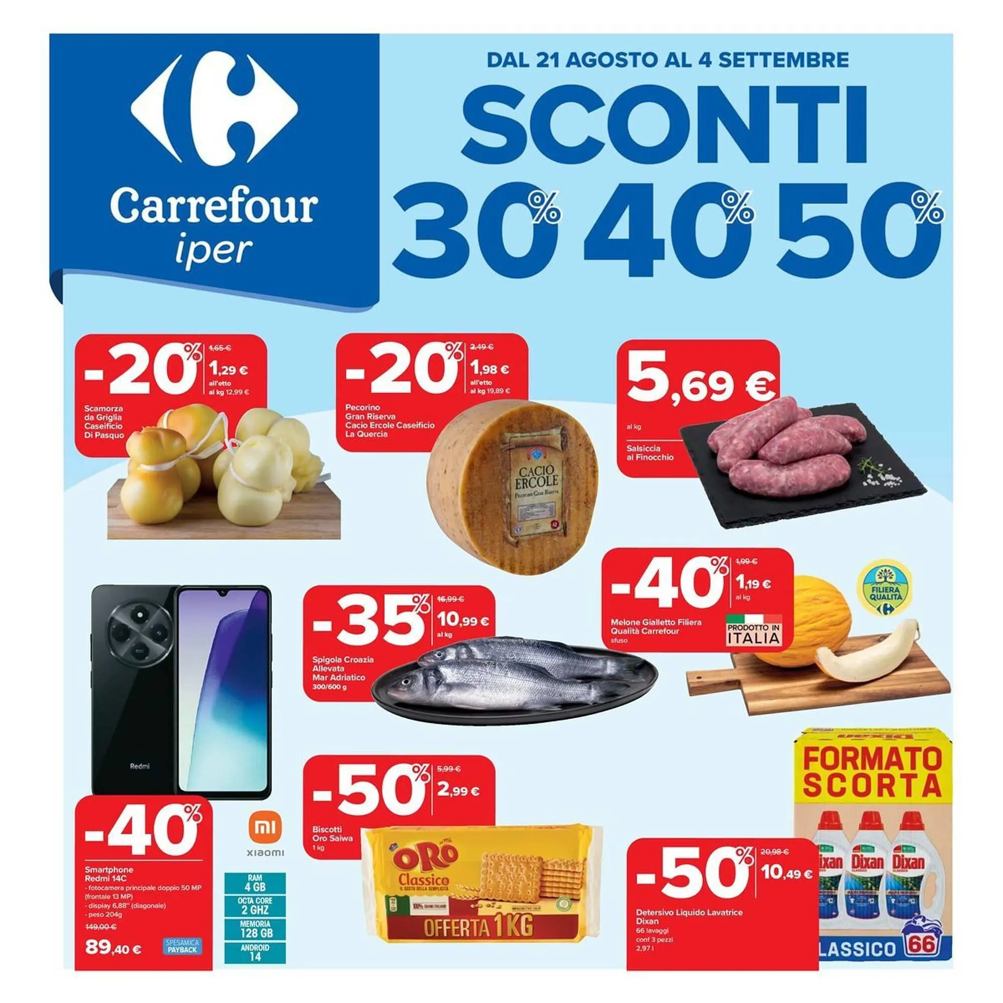Volantino Carrefour Iper da 21 agosto a 4 settembre di 2025 - Pagina del volantino 1