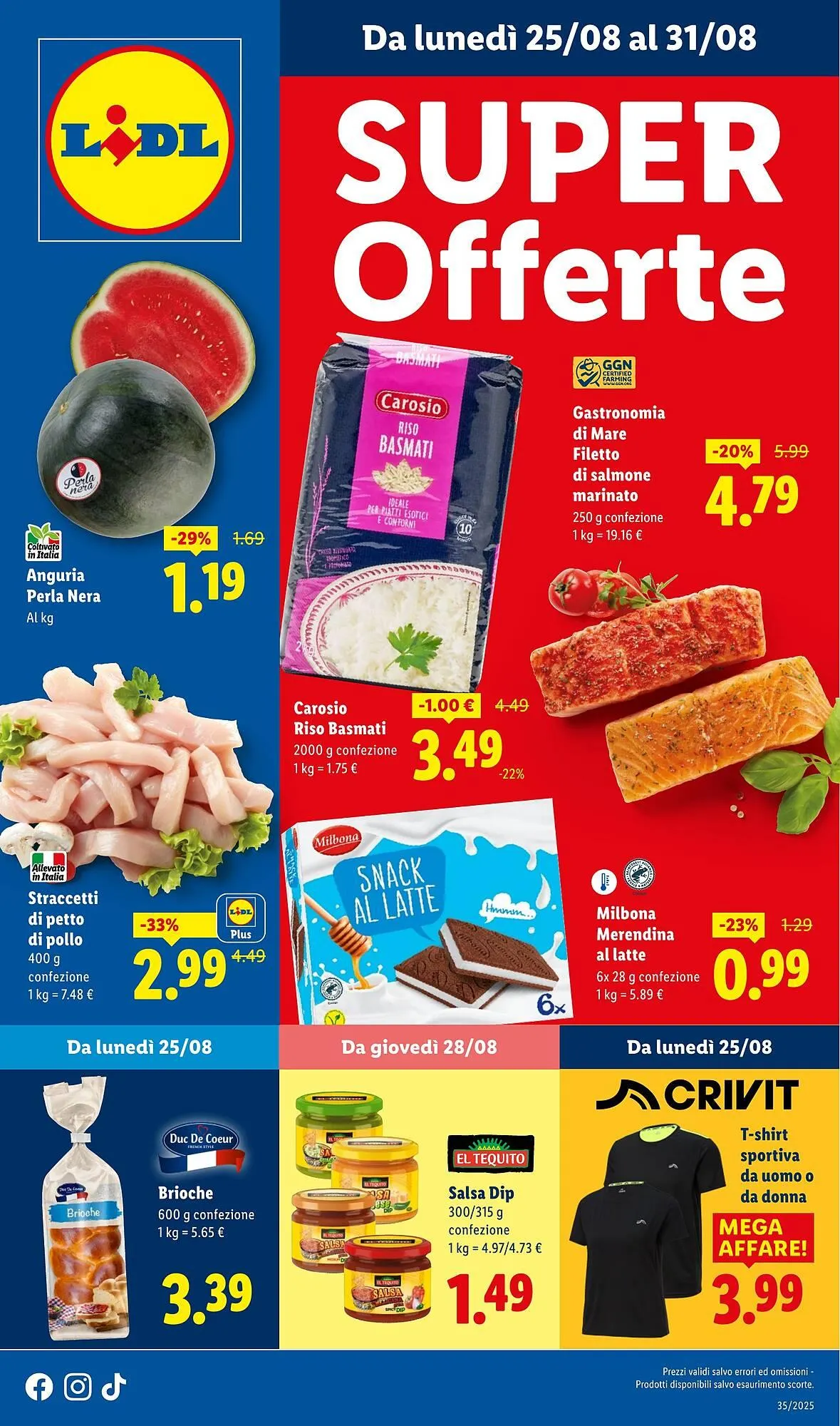 Volantino Lidl da 25 agosto a 31 agosto di 2025 - Pagina del volantino 1