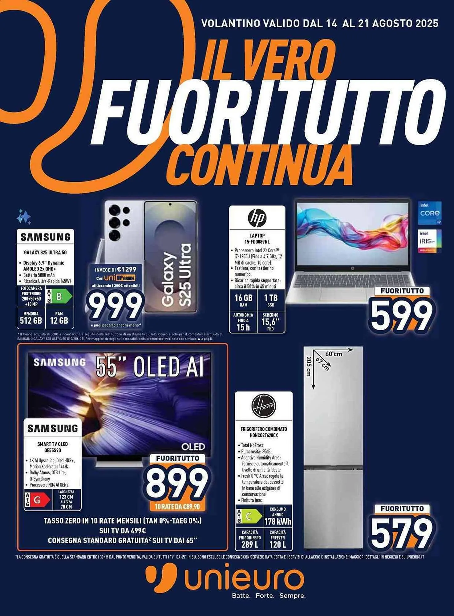 Volantino Unieuro da 14 agosto a 21 agosto di 2025 - Pagina del volantino 1