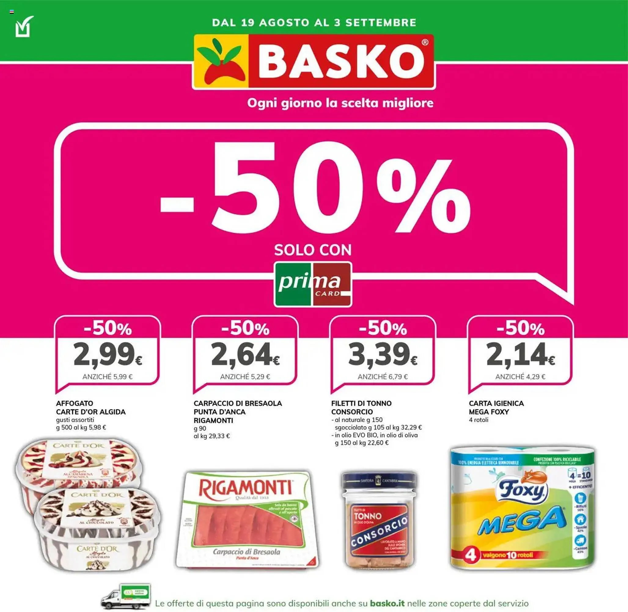 Volantino Basko da 19 agosto a 3 settembre di 2025 - Pagina del volantino 1
