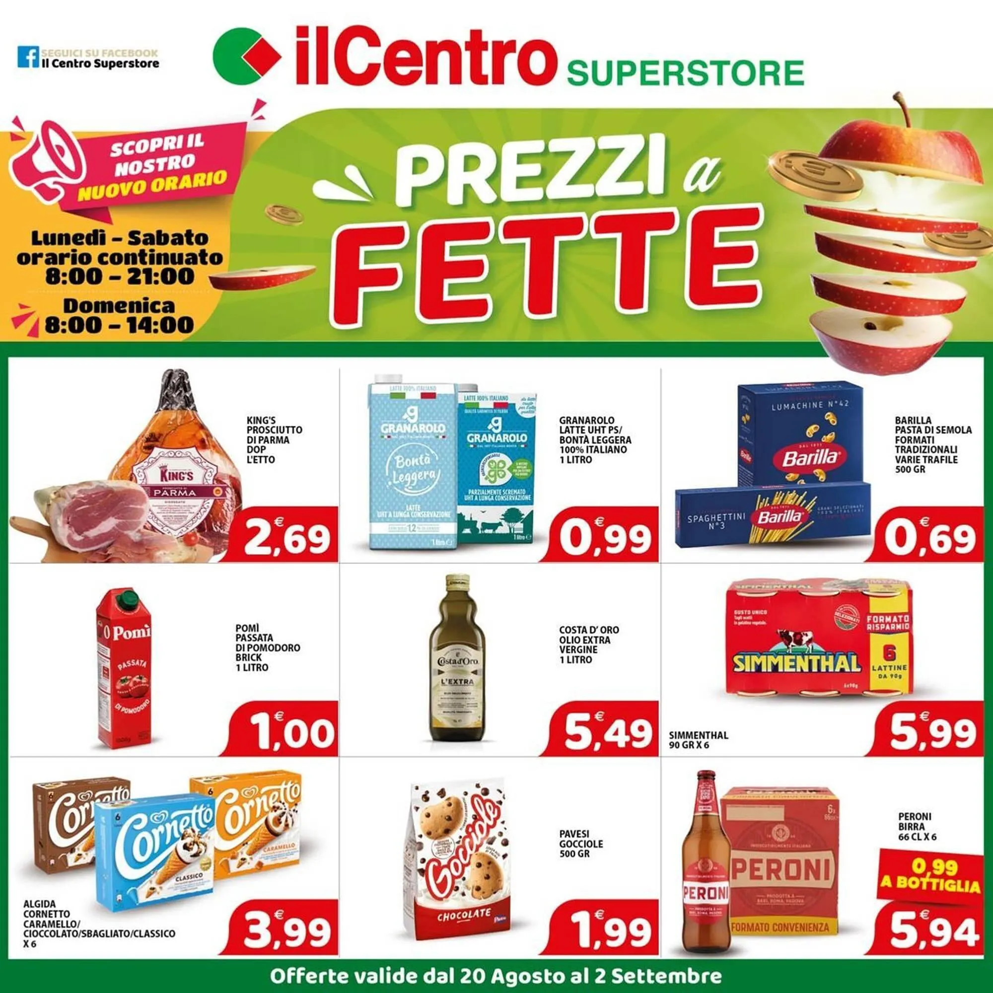 Volantino Il Centro Superstore da 21 agosto a 2 settembre di 2025 - Pagina del volantino 1