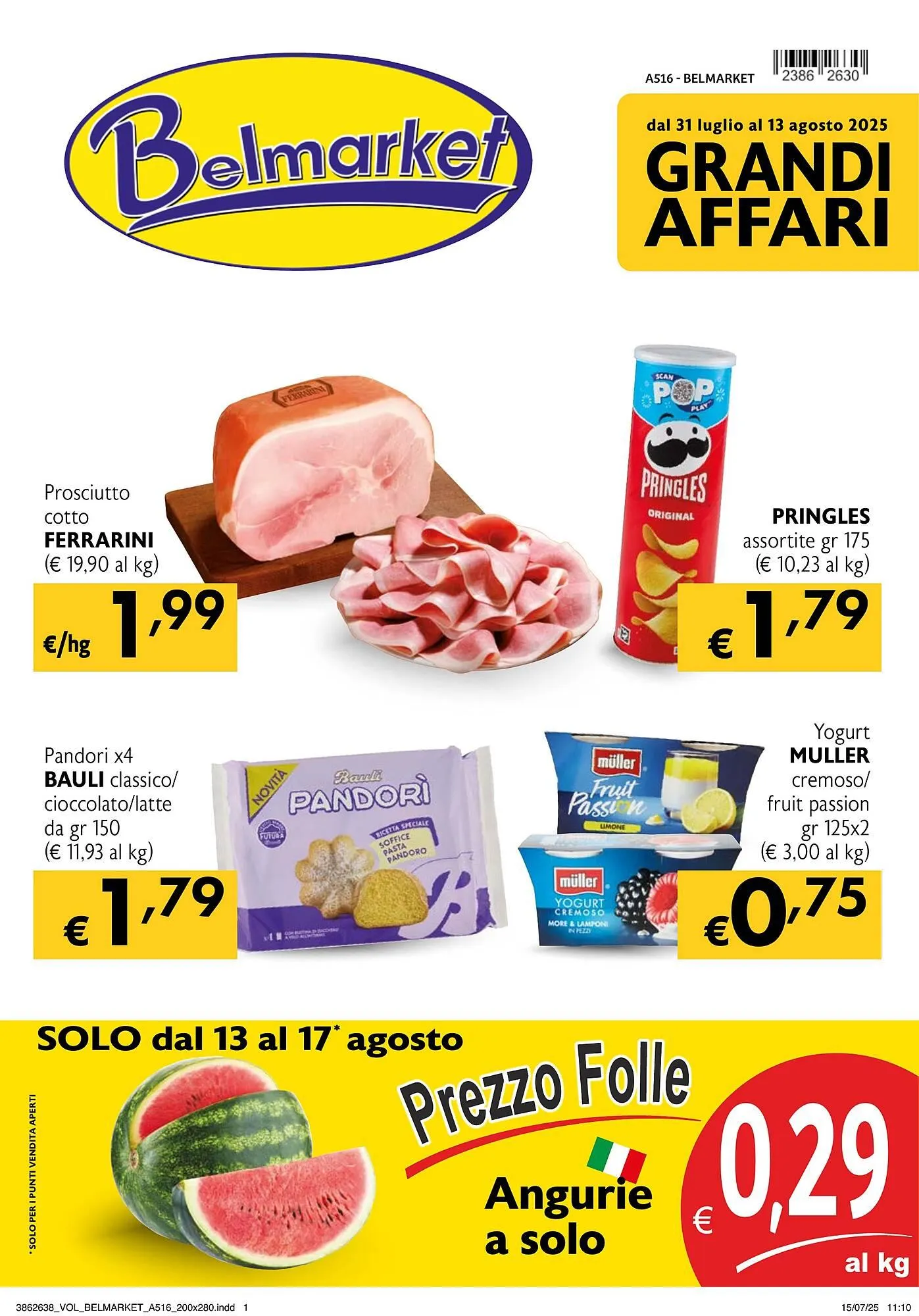 Volantino Belmarket da 31 luglio a 13 agosto di 2025 - Pagina del volantino 1
