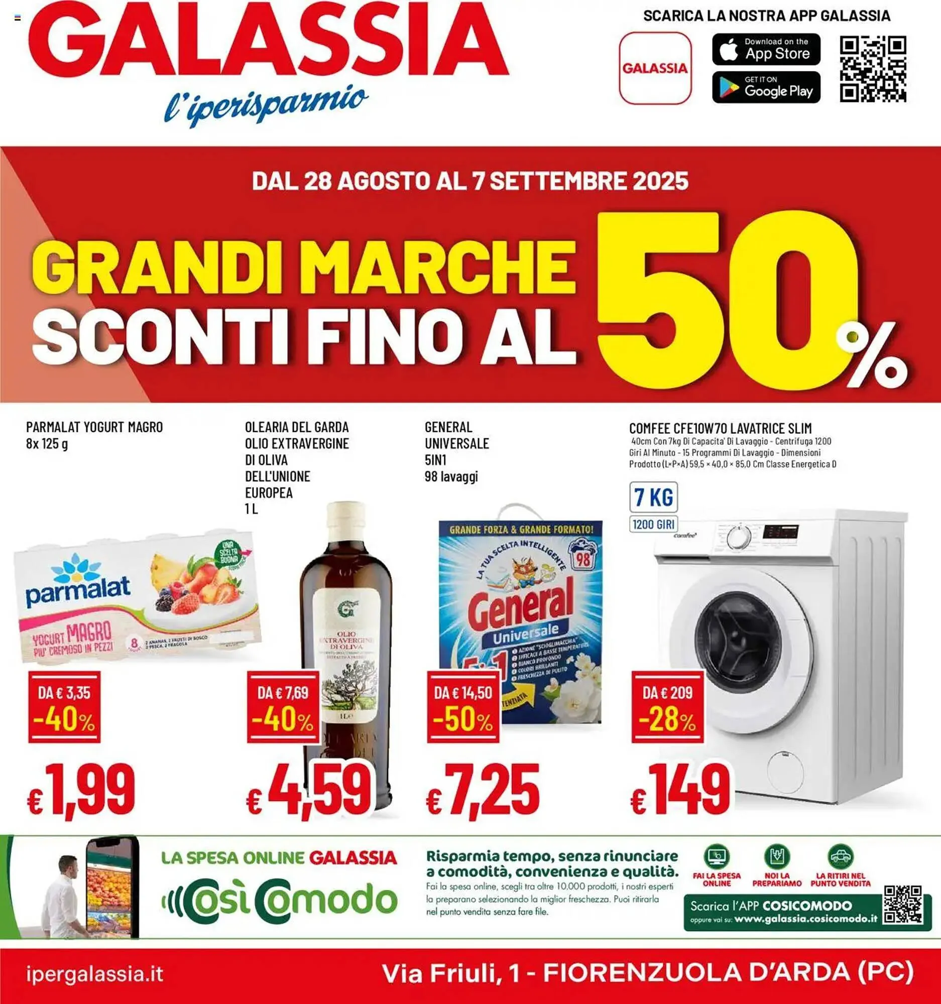 Volantino Galassia da 28 agosto a 7 settembre di 2025 - Pagina del volantino 1